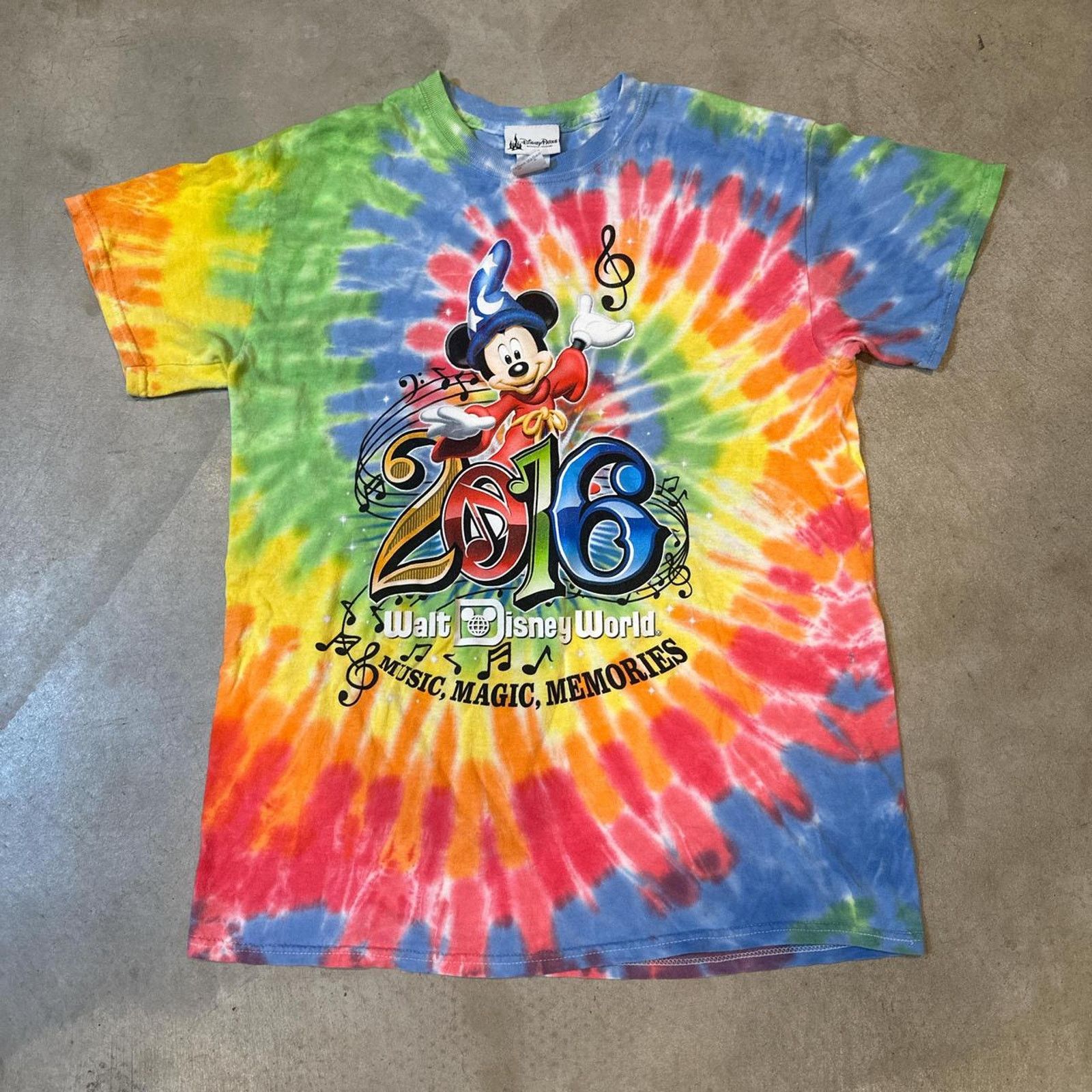 Disney 2016 Walt Disney Tye-Die Mickey Mouse Music Shirt Size M Size US M / EU 48-50 / 2 - 1 Thumbnail