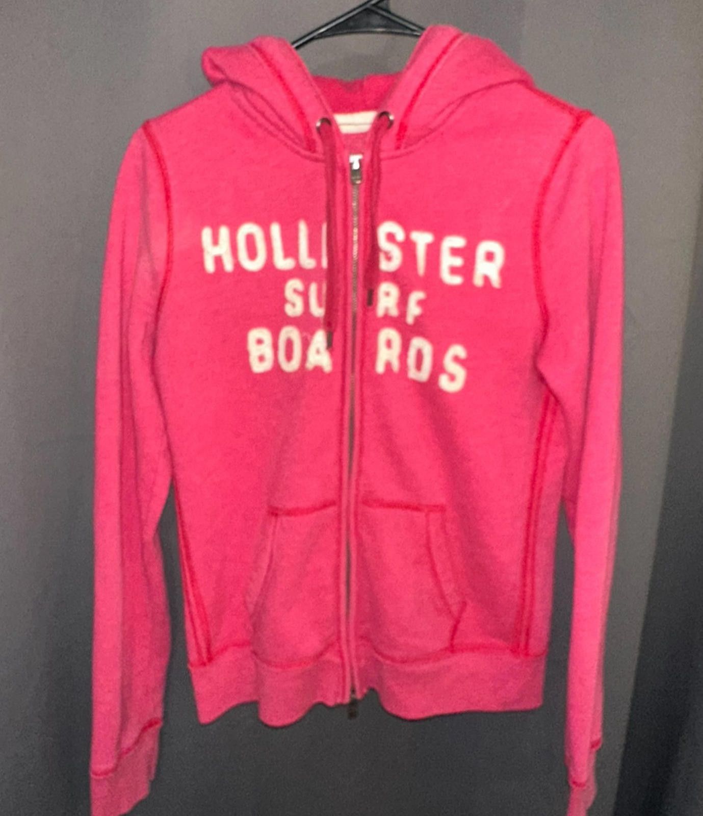 Hollister Women’s L Hollister Hoodie – Chenille Logo, Beach Vibes Size L / US 10 / IT 46 - 1 Thumbnail