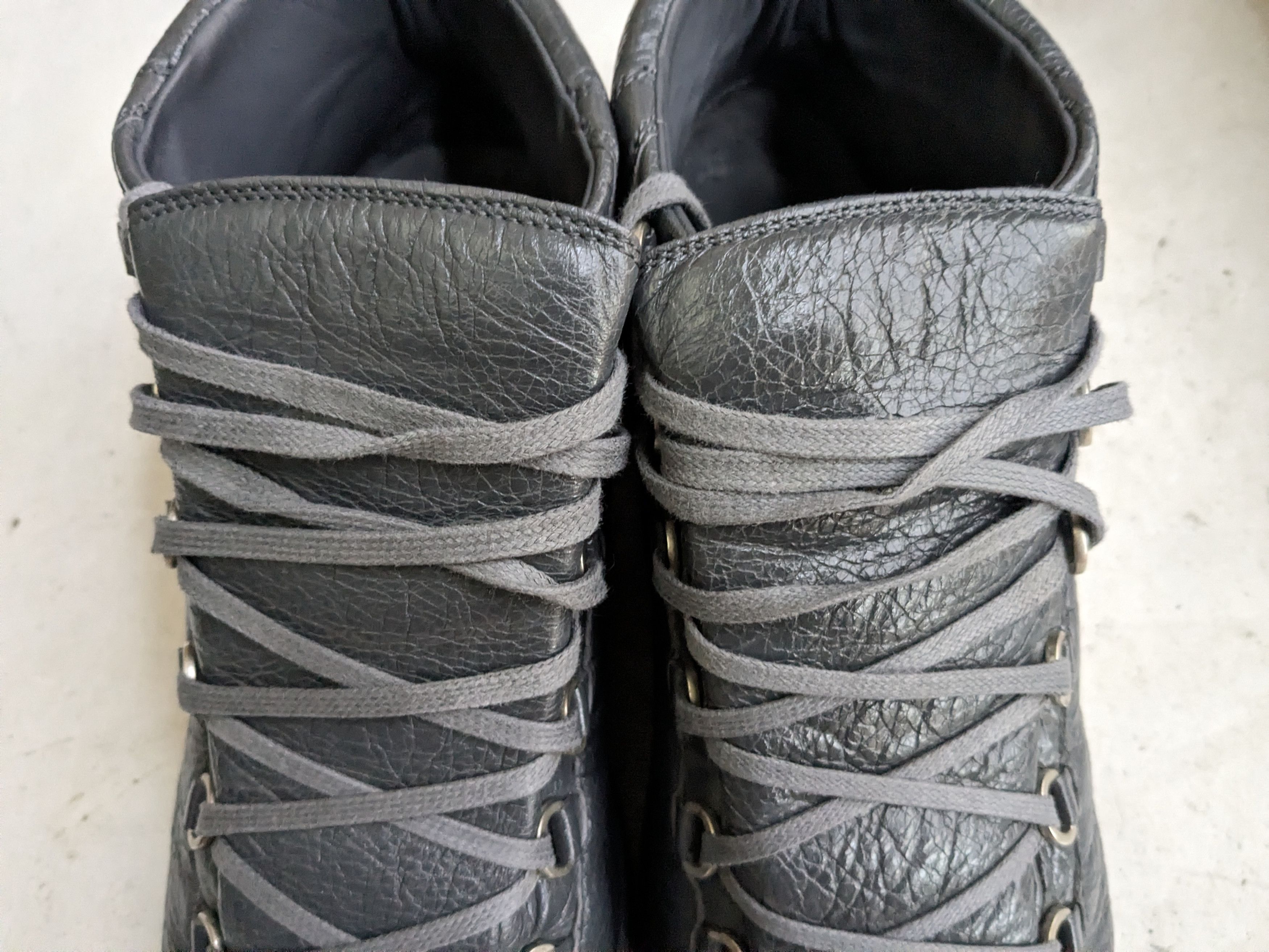Balenciaga Balenciaga Arena Gray 14 Leather High Tops Size US 14 / EU 47 - 2 Thumbnail