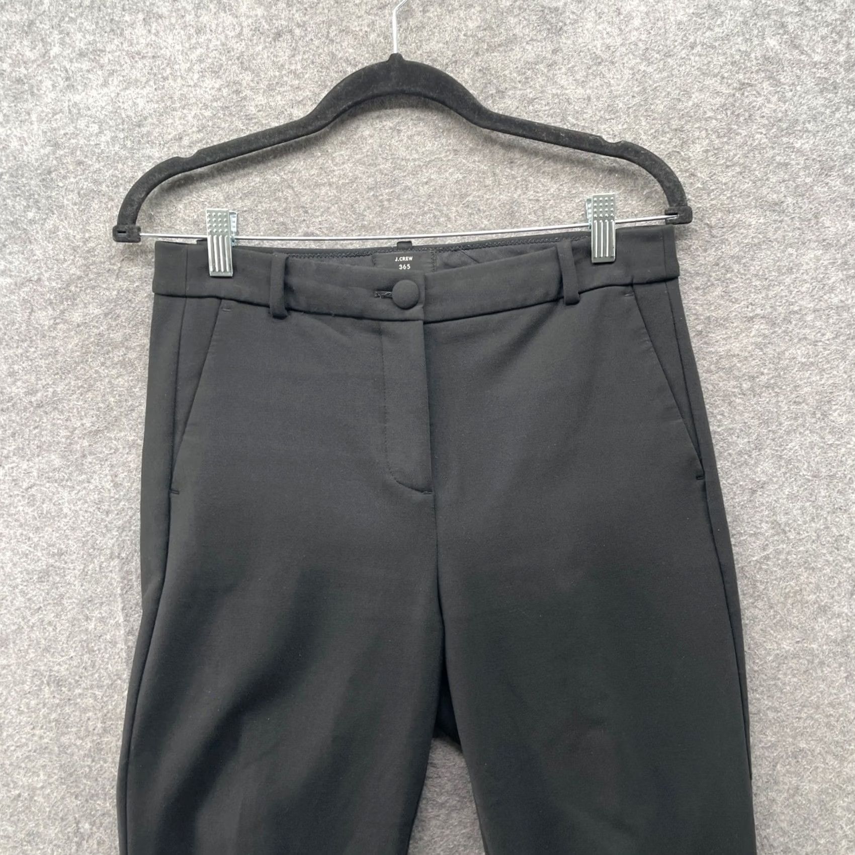 J.Crew VINTAGE? No. J.Crew Cameron High Rise Dress Pants Womens 6 Black Slim Fit Ankle Crop Size 28" / US 6 / IT 42 - 3 Thumbnail