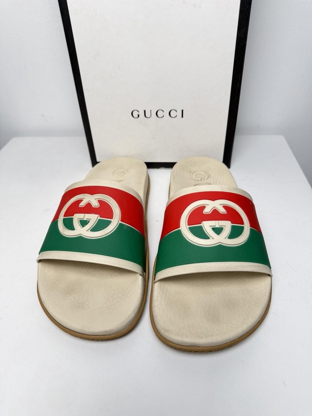 Gucci Gucci Rubber Slide Green Red | Grailed display picture 1