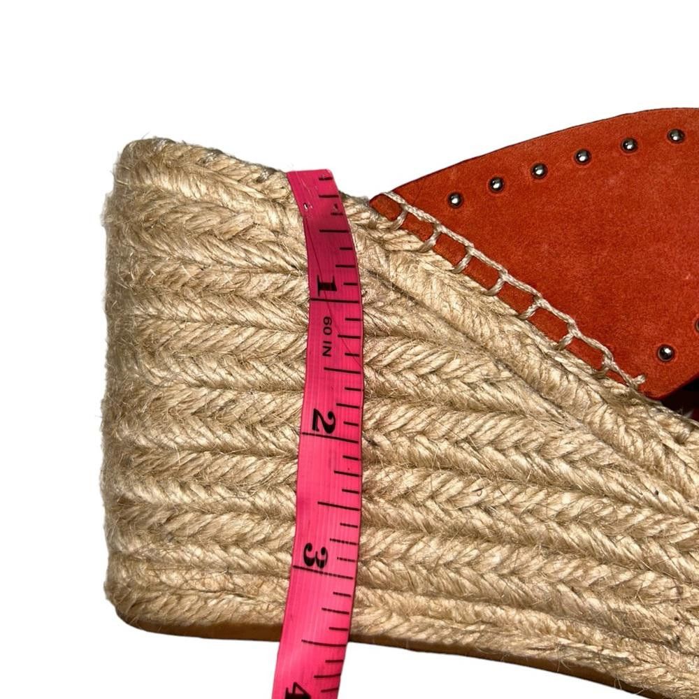 Designer Marc Fisher l Angeline’s Leather Studded Espadrille Wedges 5 Size US 5 / IT 35 - 7 Thumbnail