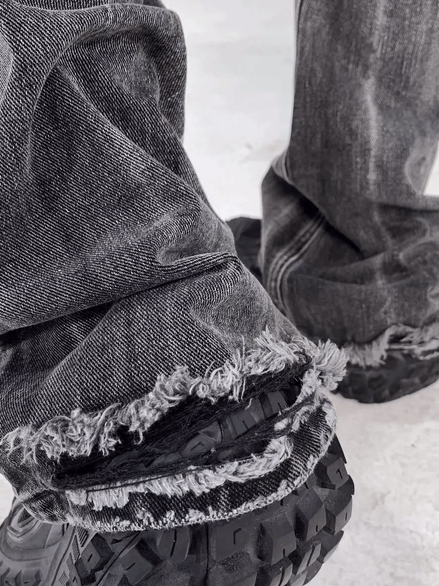 Japanese Brand × Vintage Fashion grunge washed flared jeans pants Size US 34 / EU 50 - 6 Thumbnail