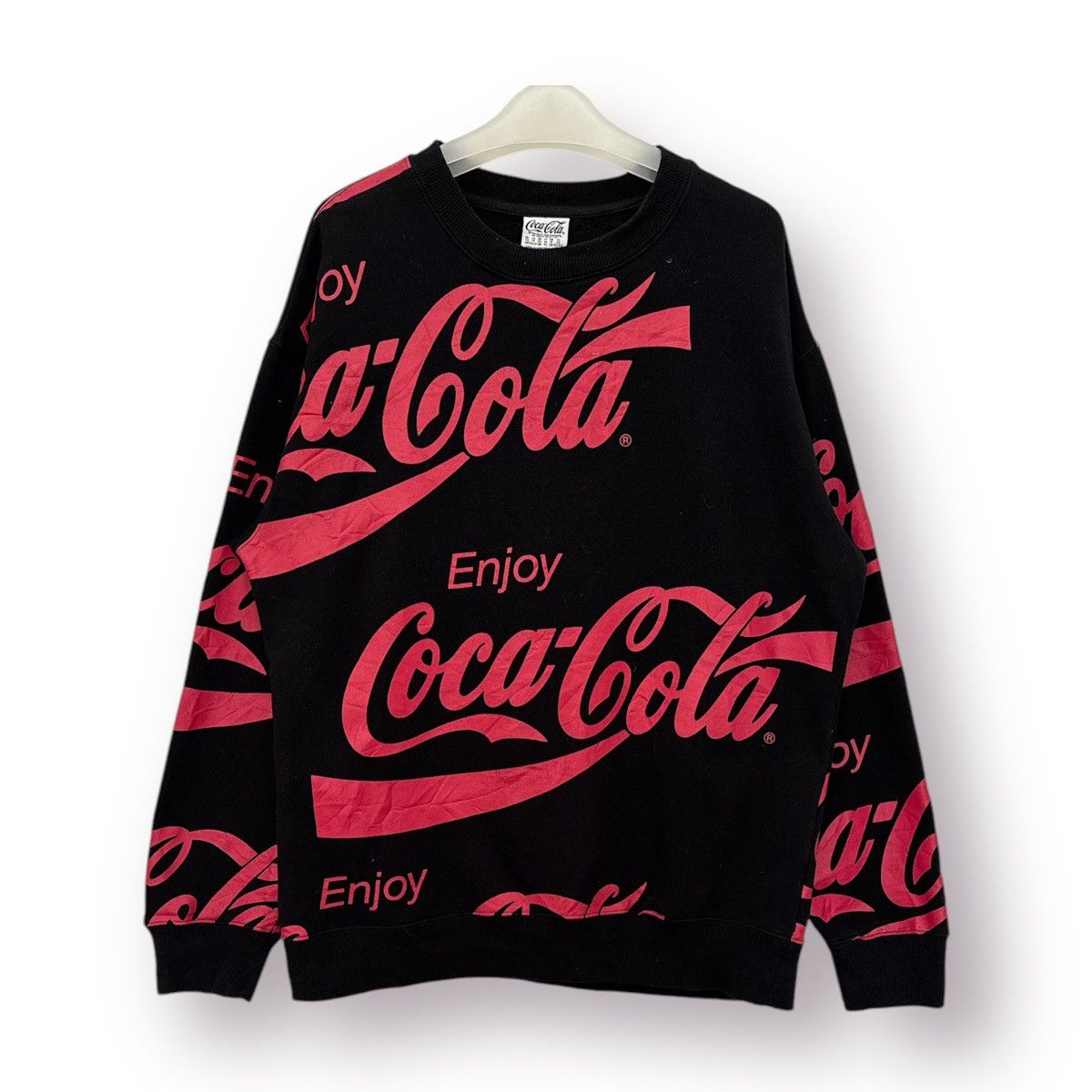 Coca Cola × Pepsi 🔥 CocaCola enjoy OverPrint drinker product Sweatshirt - XS Size US M / EU 48-50 / 2 - 1 Thumbnail