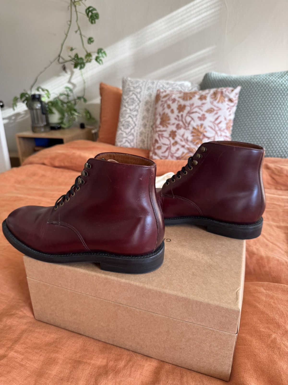 Grant Stone Brass Boot – Crimson Chromexcel – Size 7d in Red, Men's — image 4 of 6