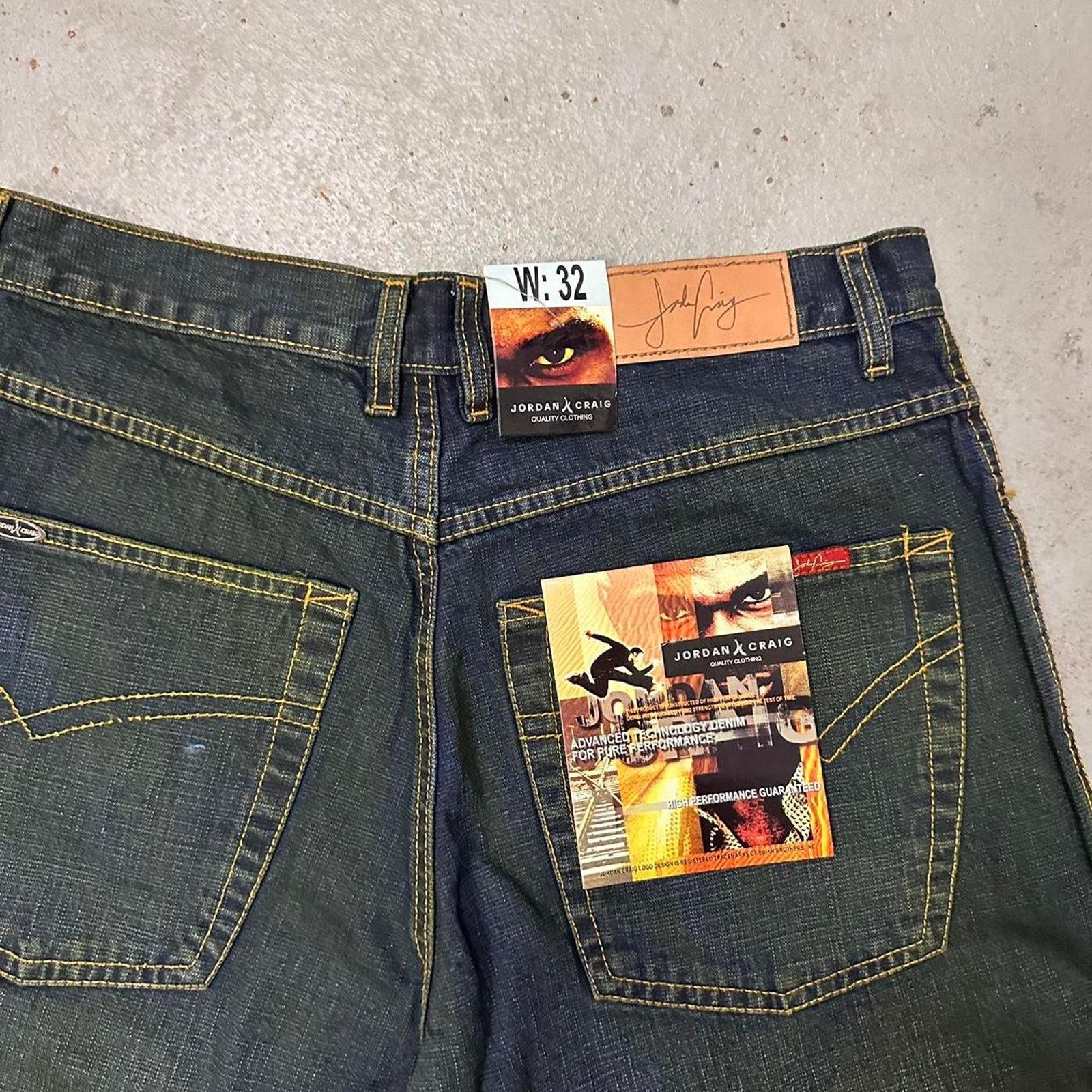 Vintage Vintage Baggy Y2k Urban Wide Leg Blue Denim Shorts Men Sz 32 Size US 32 / EU 48 - 3 Thumbnail