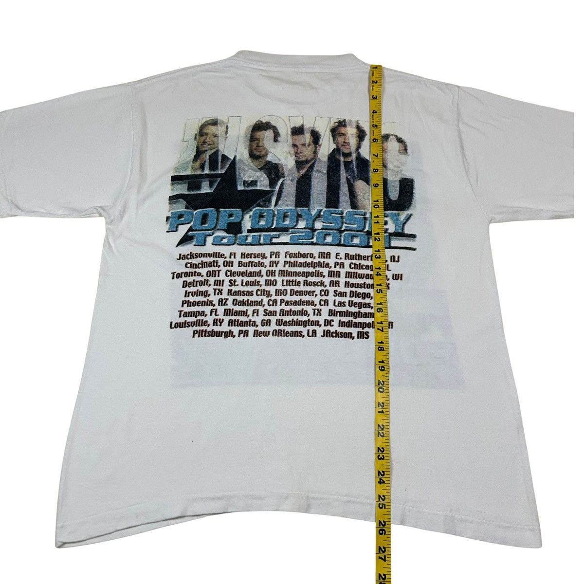Band Tees 2001 NSYNC Pop Odyssey Tour Parking Lot Y2K Graphic T Shirt Size US M / EU 48-50 / 2 - 8 Thumbnail