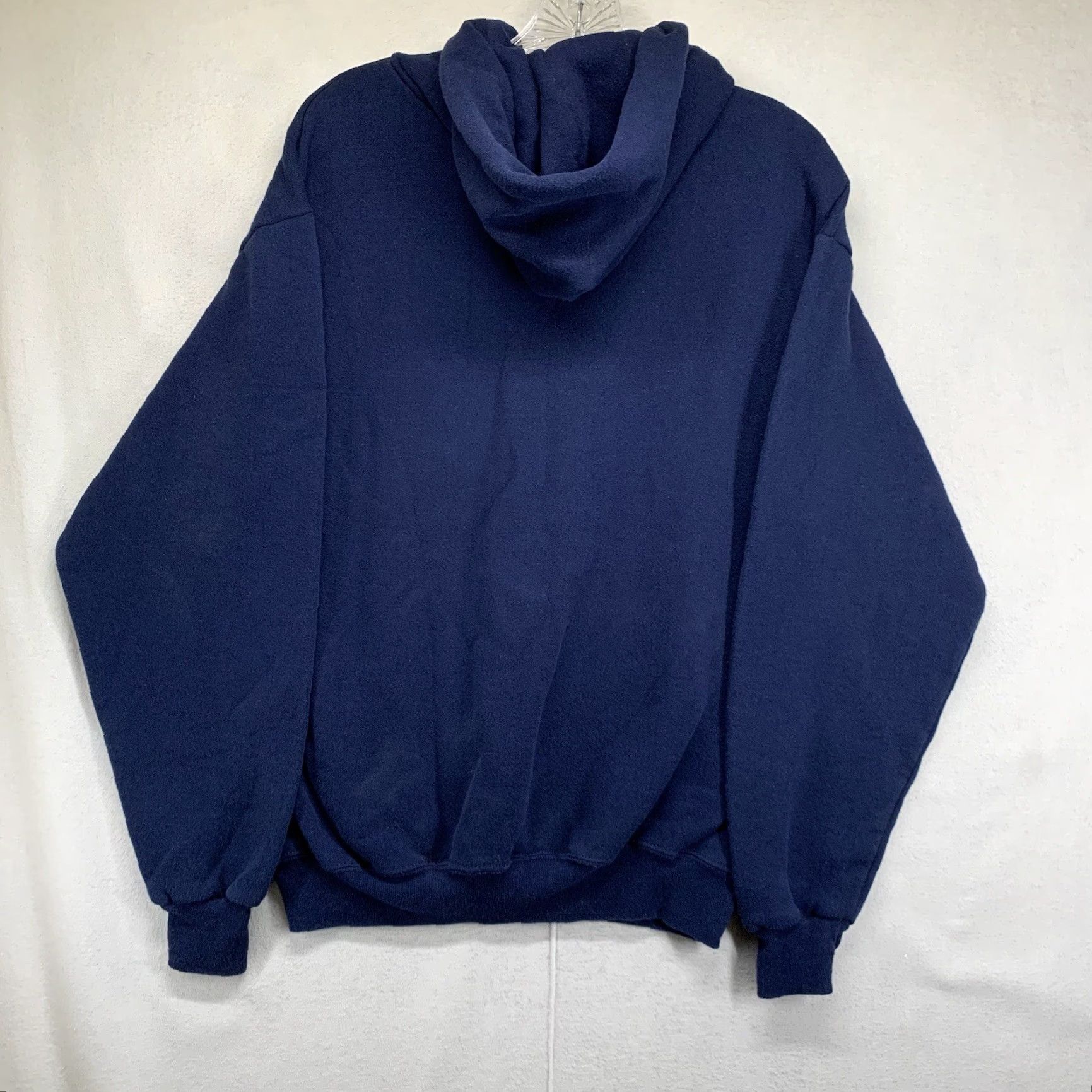 Jerzees VINTAGE La Cueva Baseball Hoodie Men’s Medium Blue Cotton Blend Unisex Sports Pullover Size US M / EU 48-50 / 2 - 3 Thumbnail