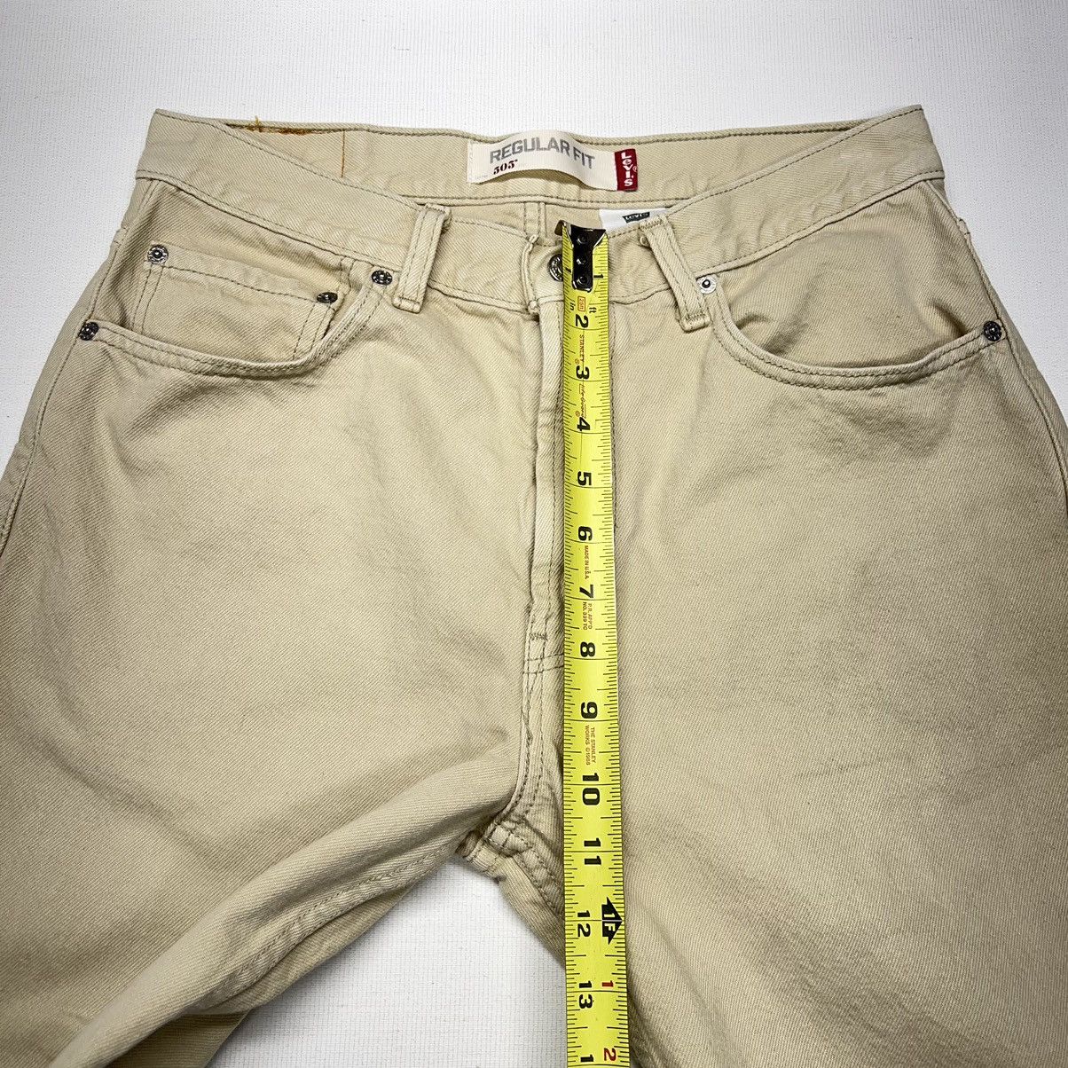 Levi's Levis 505 Jeans Regular Fit Straight Khaki Pants Denim Size US 33 - 23 Thumbnail