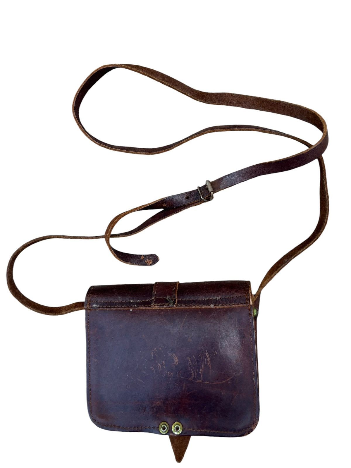 Leather Vintage Thielemann GMBH Scratches Patina Leather Mini Bag Size ONE SIZE - 14 Thumbnail