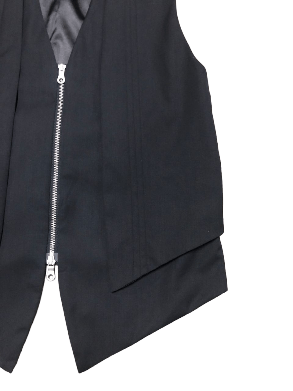 If Six Was Nine No Id Double Layer Black Vest Zipper Jacket Seditionaries Size US M / EU 48-50 / 2 - 6 Thumbnail