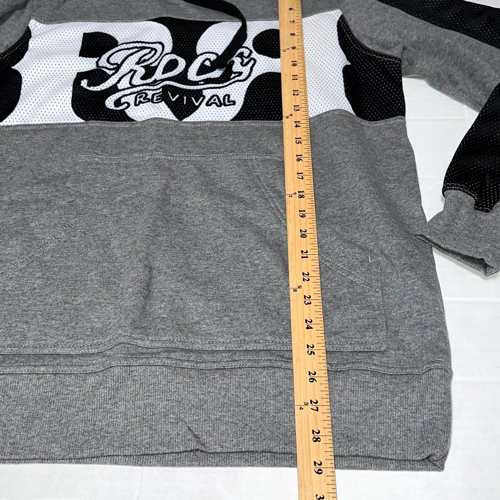 Rock Revival Rock Revival Spellout Hoodie Sweater Grey Men's Size Small Size US S / EU 44-46 / 1 - 9 Thumbnail