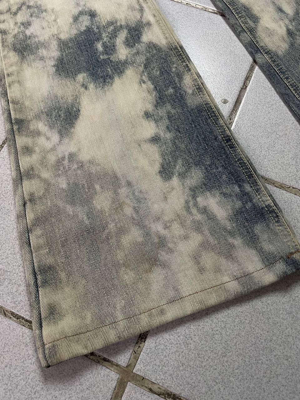 Japanese Brand Japanese Risot Sky Cloud Print Bootcut Jeans Size US 30 / EU 46 - 2 Thumbnail