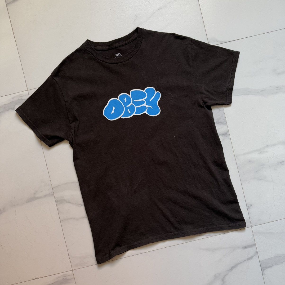 Obey × Vintage Vintage Y2K Obey Graffiti Letters T-Shirt Size US M / EU 48-50 / 2 - 3 Thumbnail
