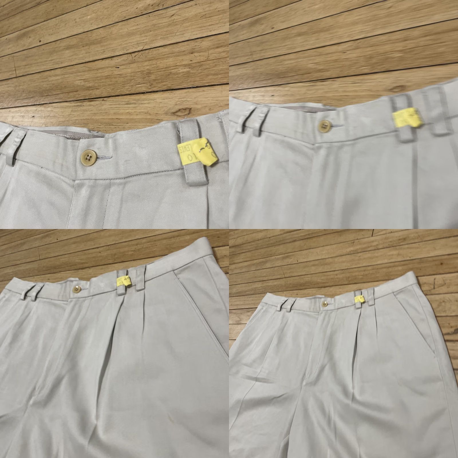 Tommy Bahama VINTAGE Tommy Bahama Pleated Silk Shorts Men 36 Cream Ivory 7" Y2k Old Money Preppy Grunge 90s Beachy Nautical Casual Travel Pockets Mens Size US 36 / EU 52 - 9 Thumbnail