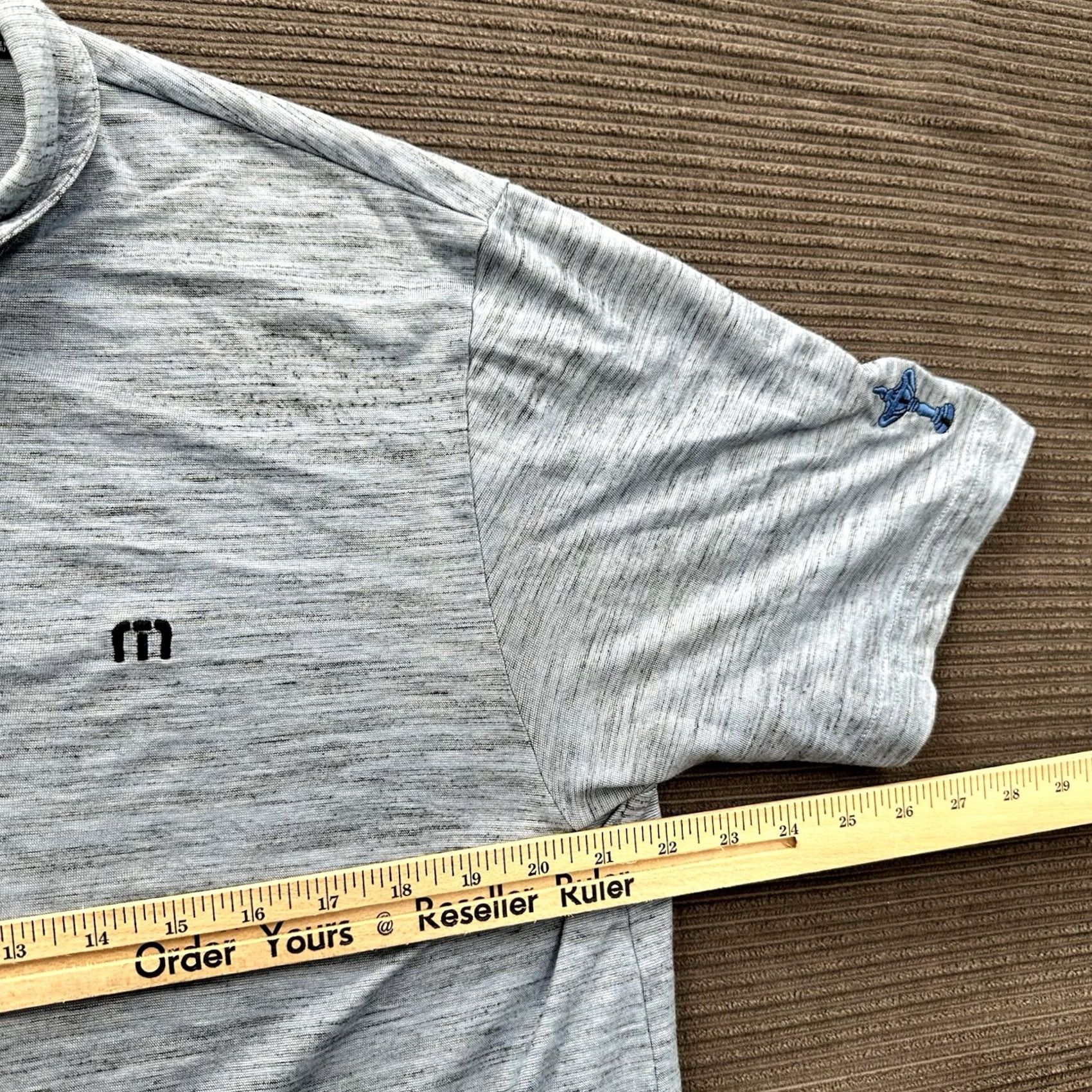 TravisMathew Travis Mathew Polo Shirt Men L Blue Golf Preppy Embroidered Sleeve Short Sleeve Collared Pullover Casual Polo Shirt Size US L / EU 52-54 / 3 - 5 Thumbnail