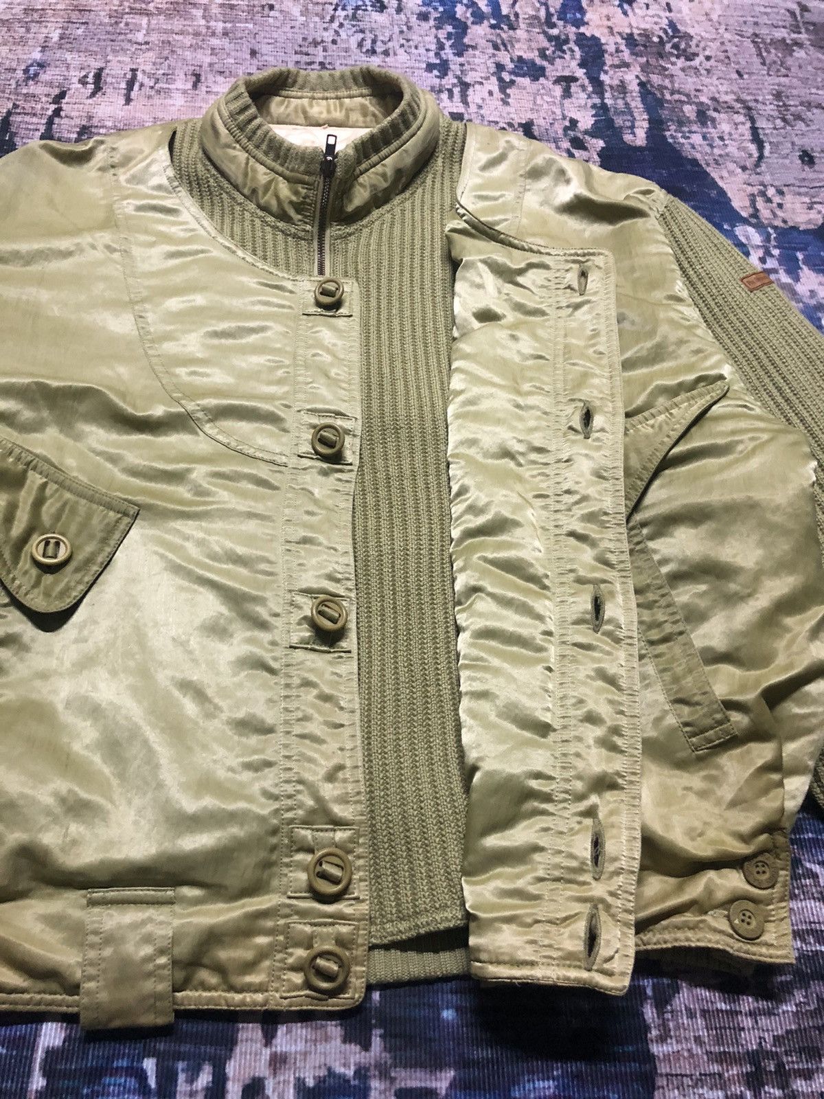 Japanese Brand Vintage Pia Sports Knited Nylon Bomber Jacket Nice Design Size US L / EU 52-54 / 3 - 4 Thumbnail