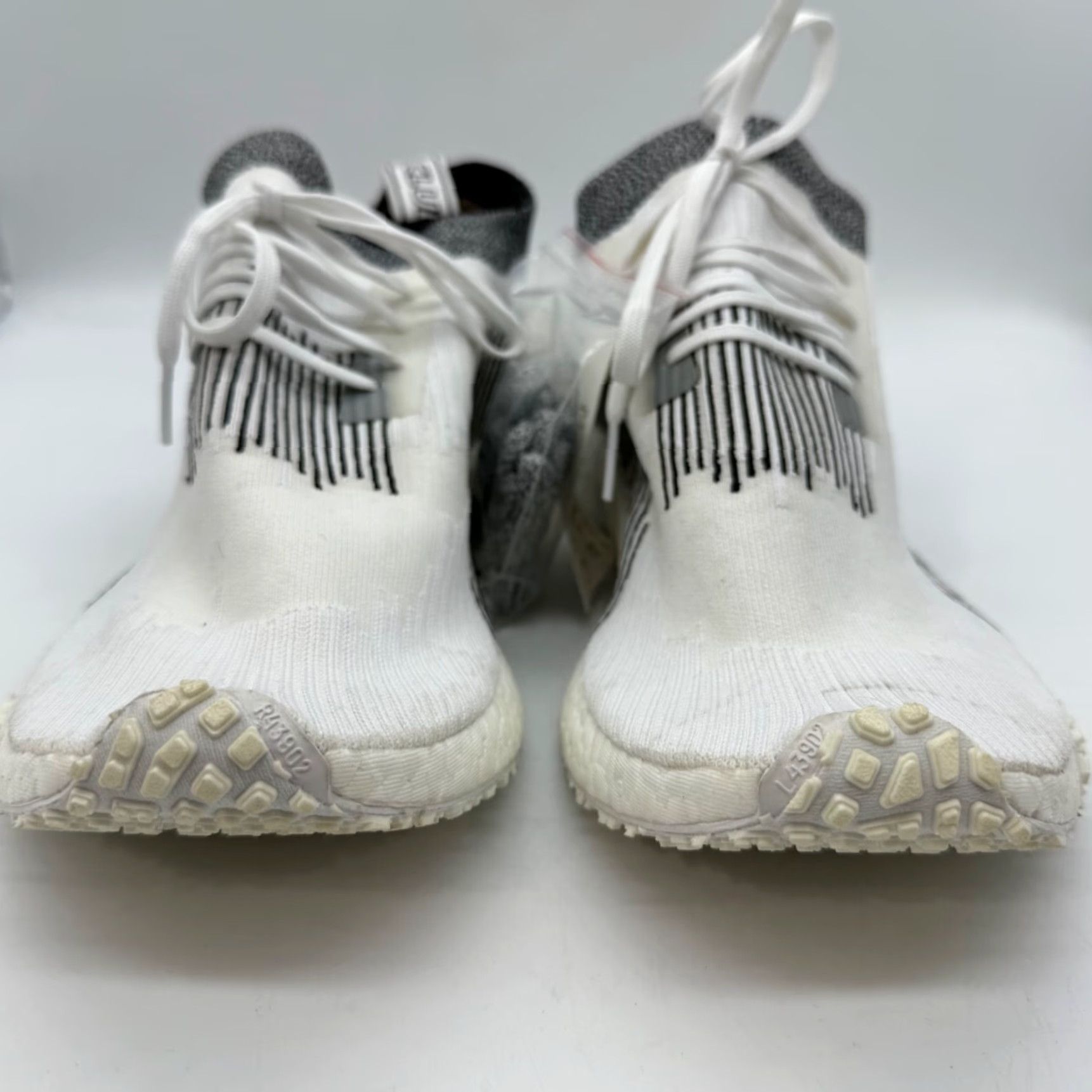 Adidas Adidas Mens White X NMD Racer Sneakers Lace Up Sz 11.5 Monaco White Sneakers Mens Shoes Size US 12 / EU 45 - 2 Thumbnail