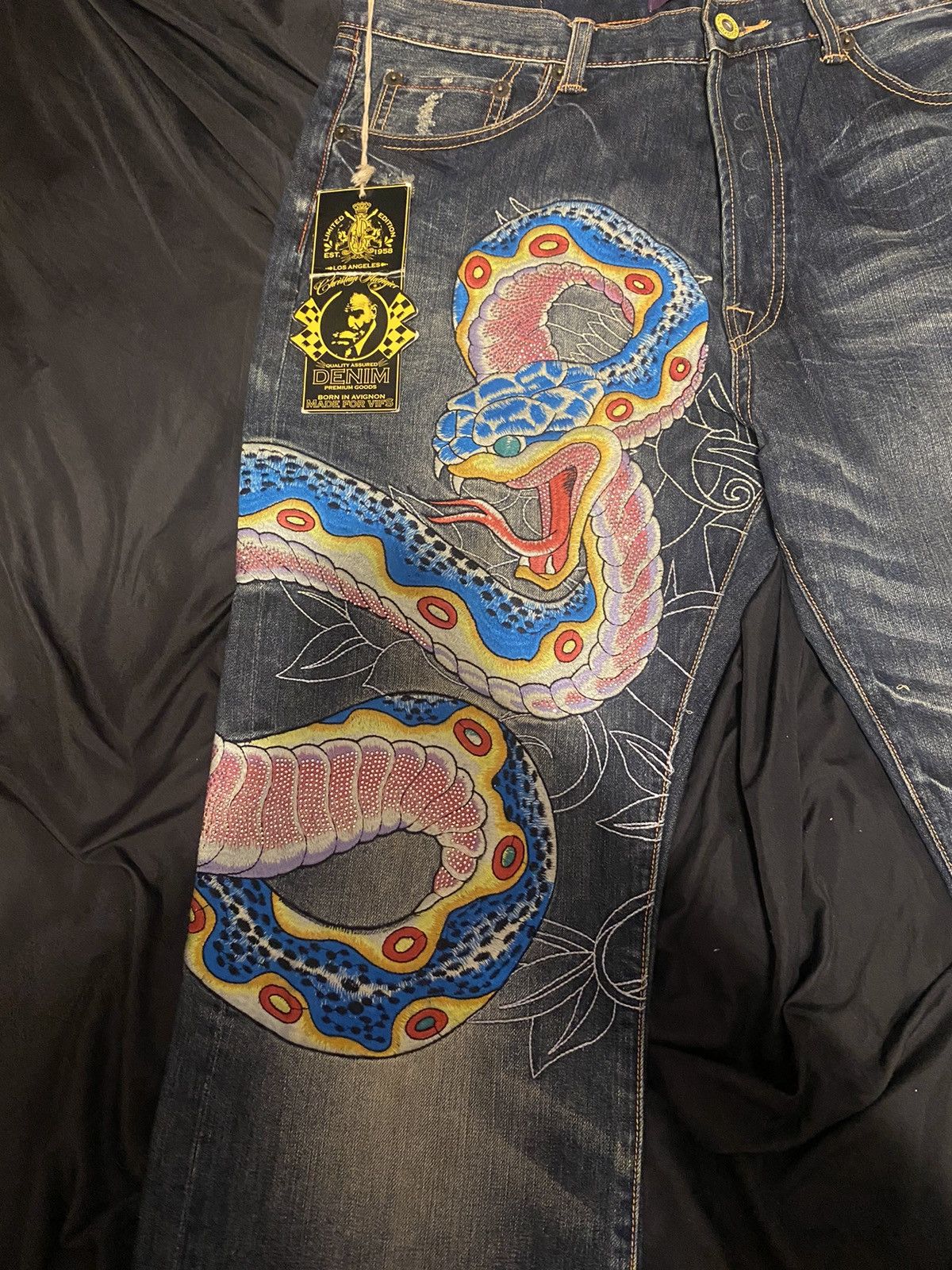 Christian Audigier Rare Christian Audigier snake jeans Size US 36 / EU 52 - 8 Thumbnail
