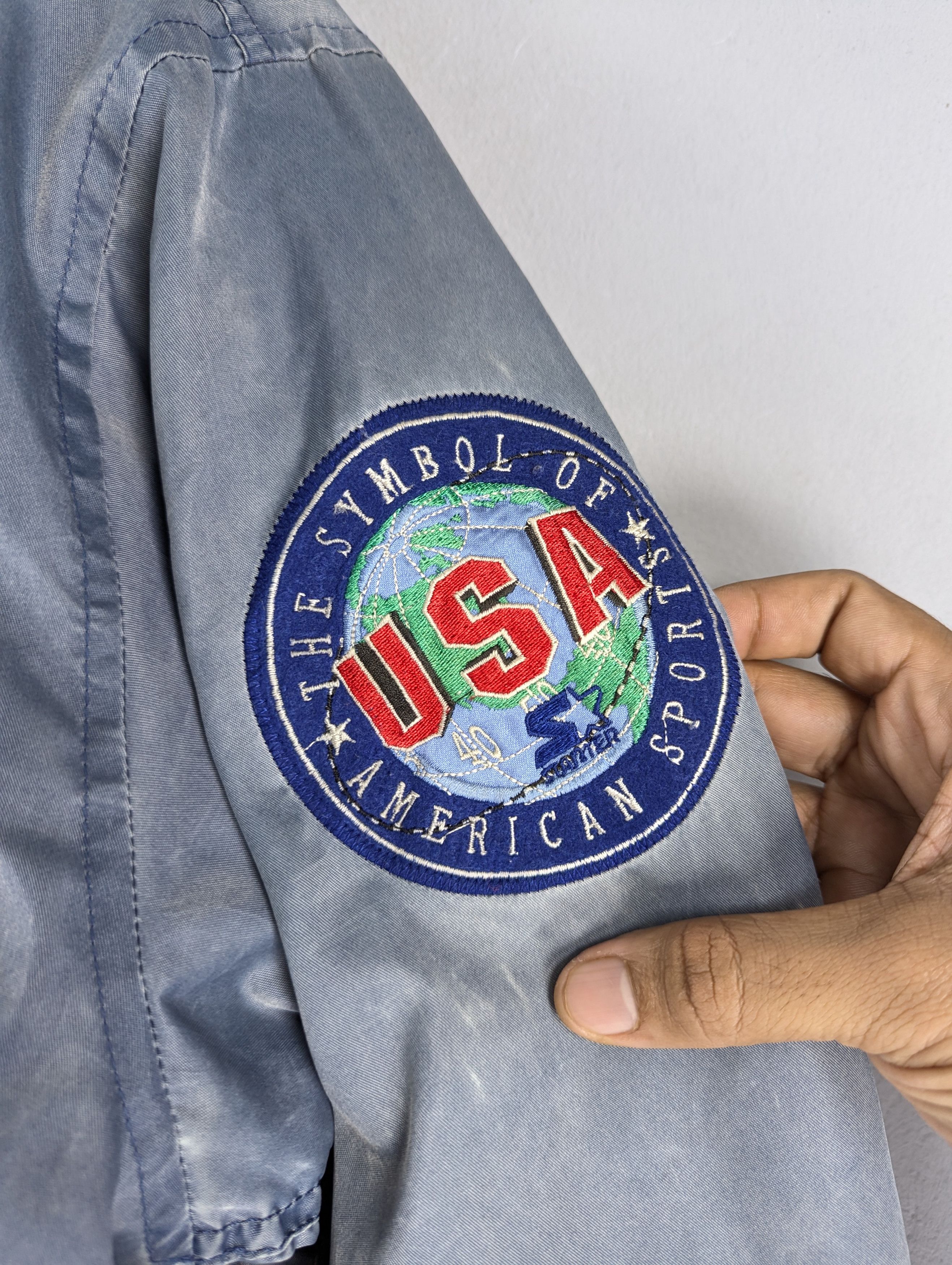 Starter Vintage 90s Starter USA American Sport Bomber Jacket Size US L / EU 52-54 / 3 - 5 Thumbnail