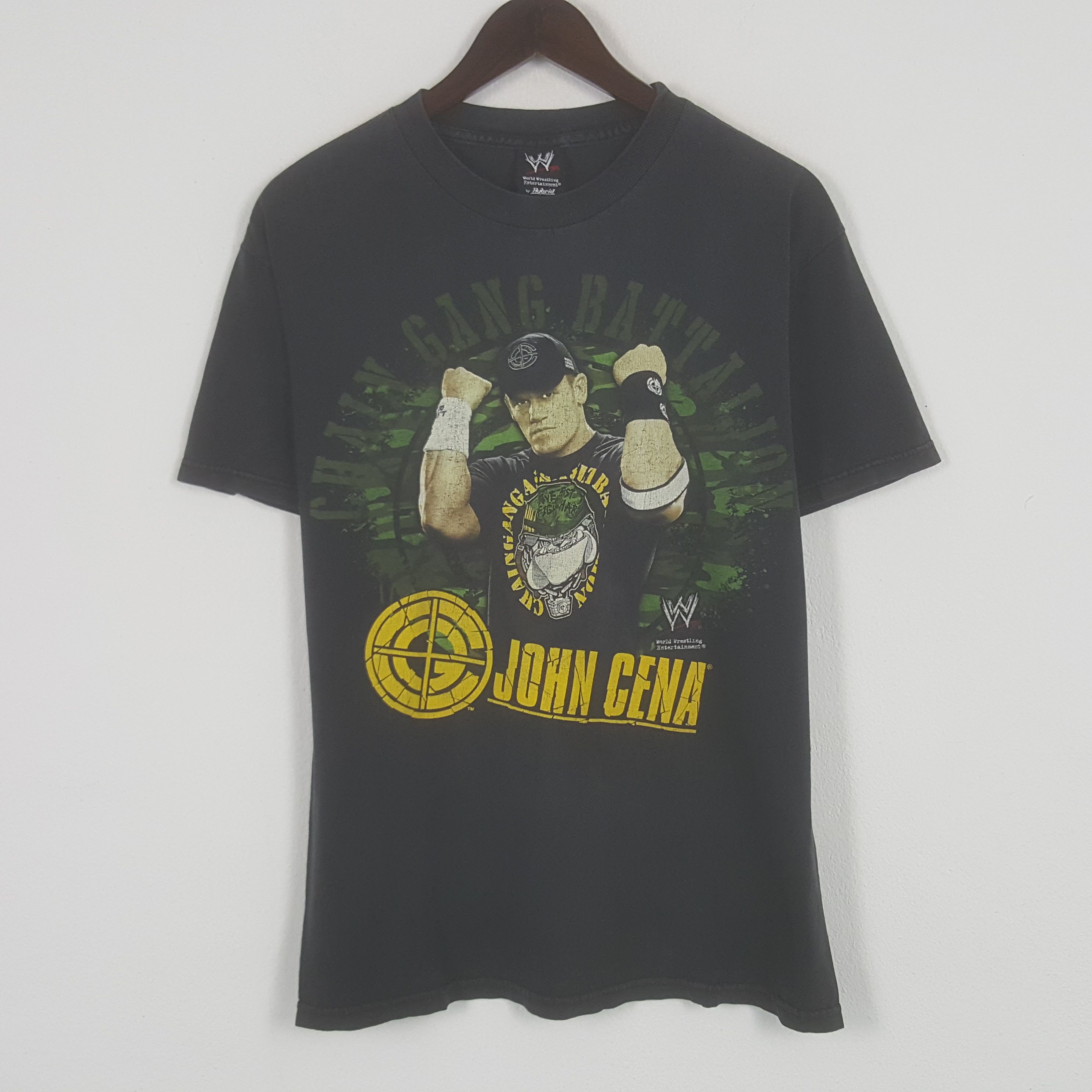 image of Vintage John Cena Wwe Tshirt in Black, Men's (Size Medium)