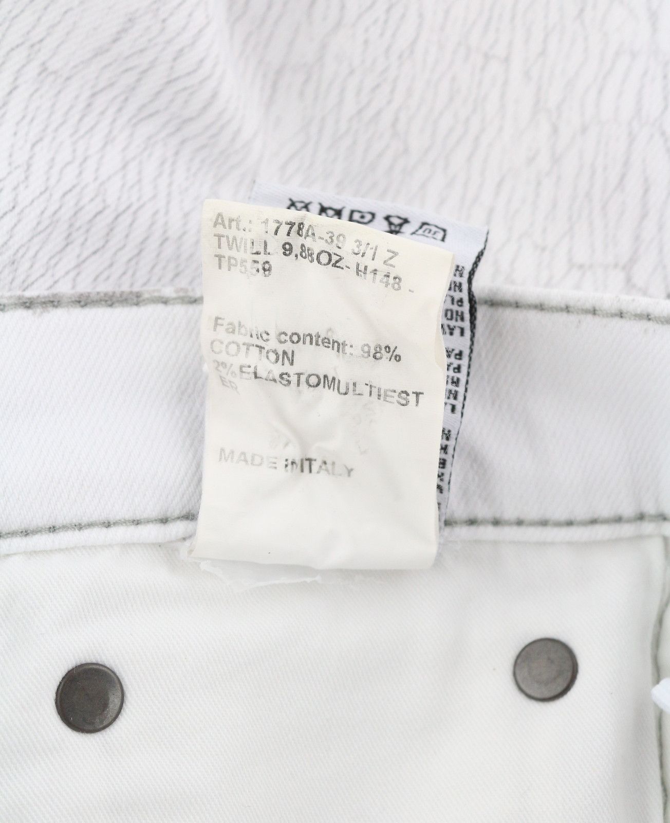 R13 JANE 26 Crackled Grey Slim Straight Stretch Long 85787 Size 26" / US 2 / IT 38 - 8 Thumbnail