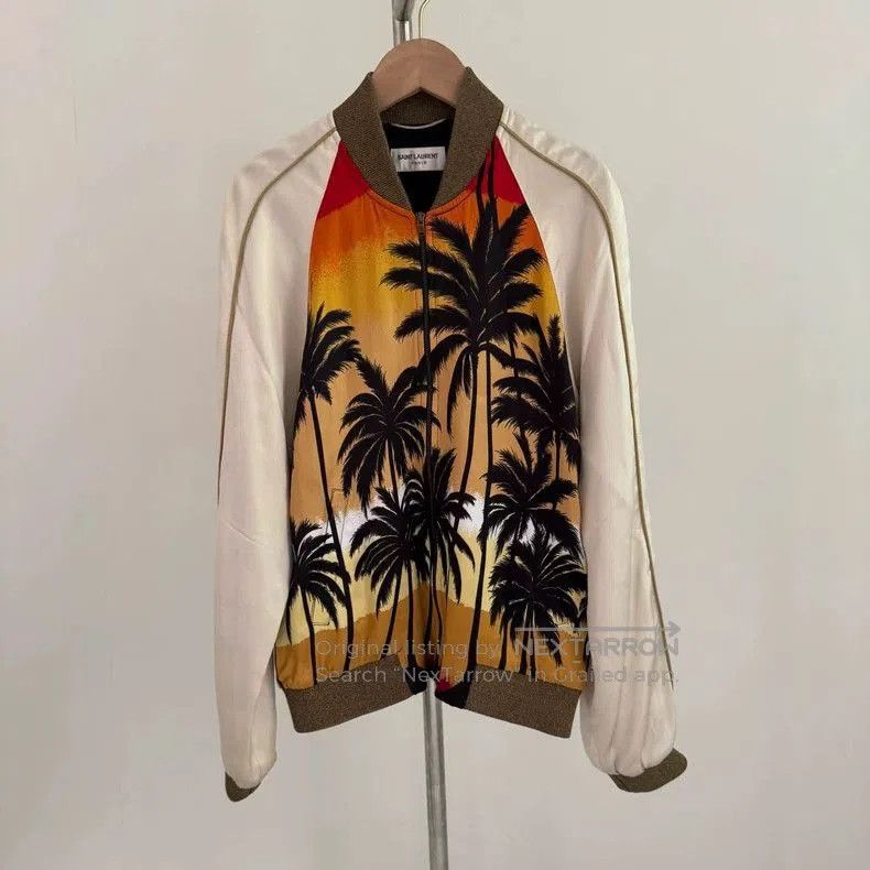 Saint Laurent Paris Saint Laurent Palm Tree Print Jacket. Size US M / EU 48-50 / 2 - 1 Thumbnail