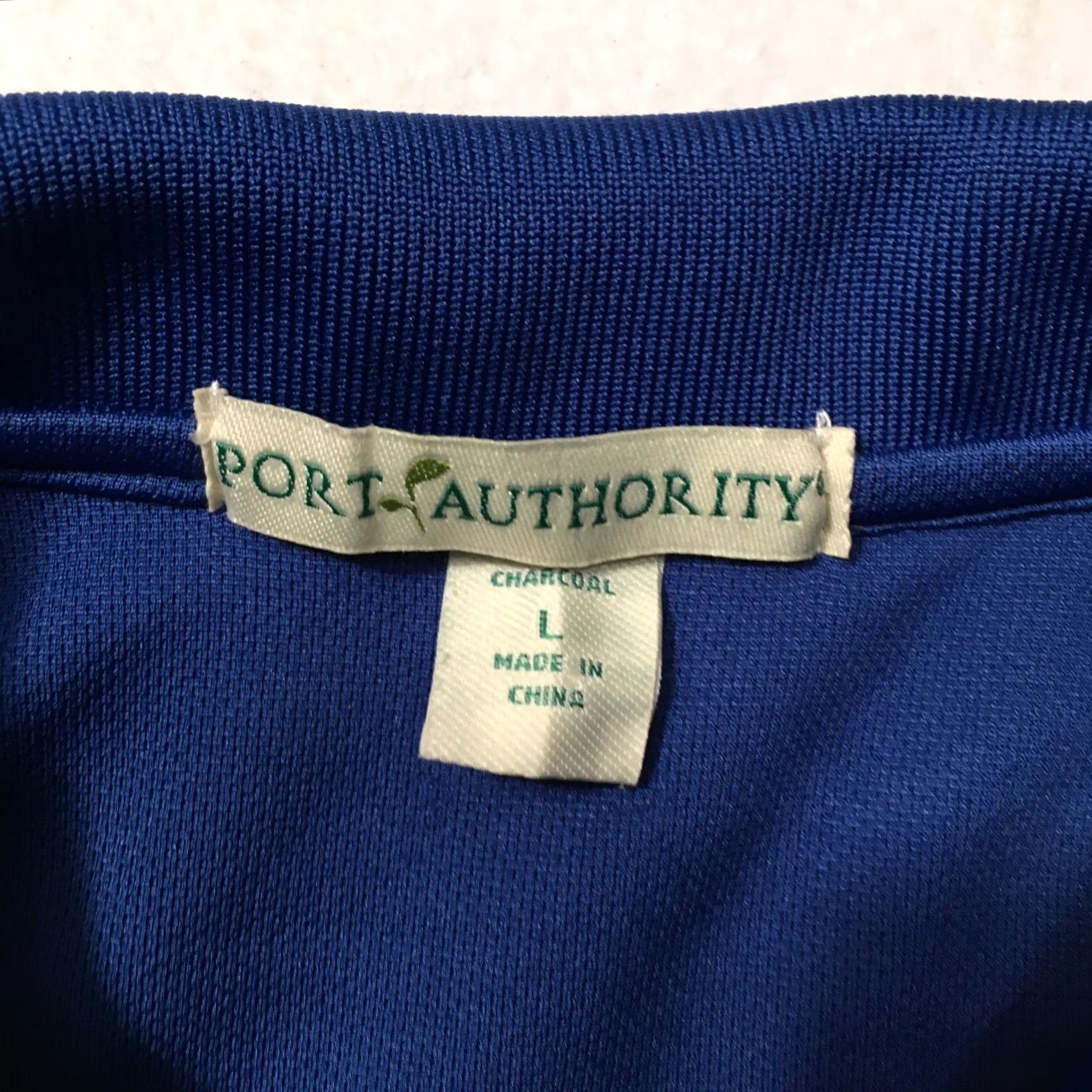 Port Authority Port Authority Navy Blue Polo Shirt - Size L - Short Sleeve - Security Logo - Uniform Active Polo - Men Size US L / EU 52-54 / 3 - 4 Thumbnail