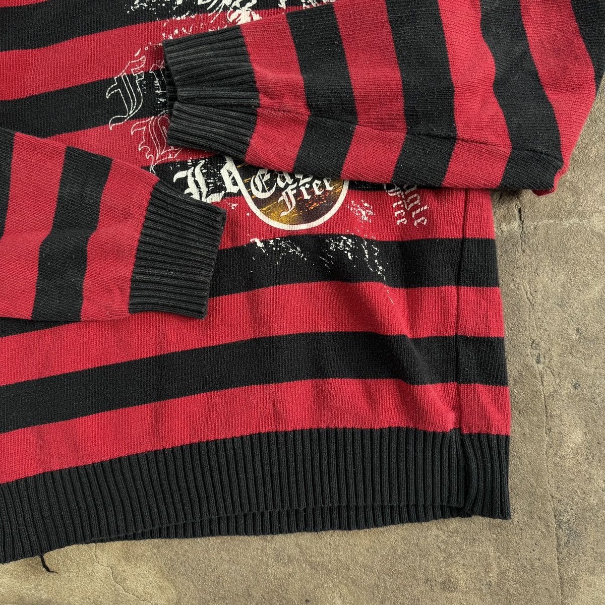 20471120 × Japanese Brand × Seditionaries Vintage Stripe Printed Hooded Sweater Size US M / EU 48-50 / 2 - 5 Thumbnail