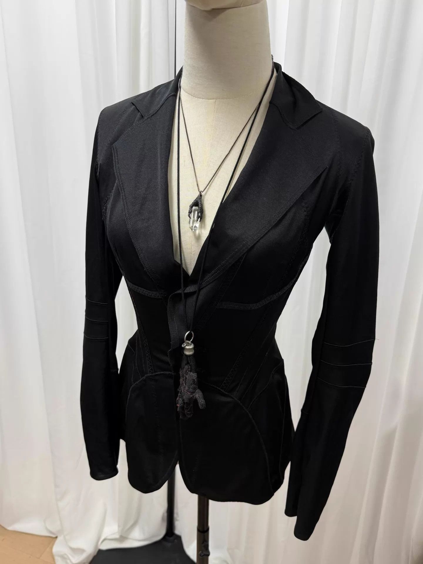 Junya Watanabe Junya Watanabe Comme des Garçons Black Slim Blazer S Size US S / EU 44-46 / 1 - 9 Thumbnail