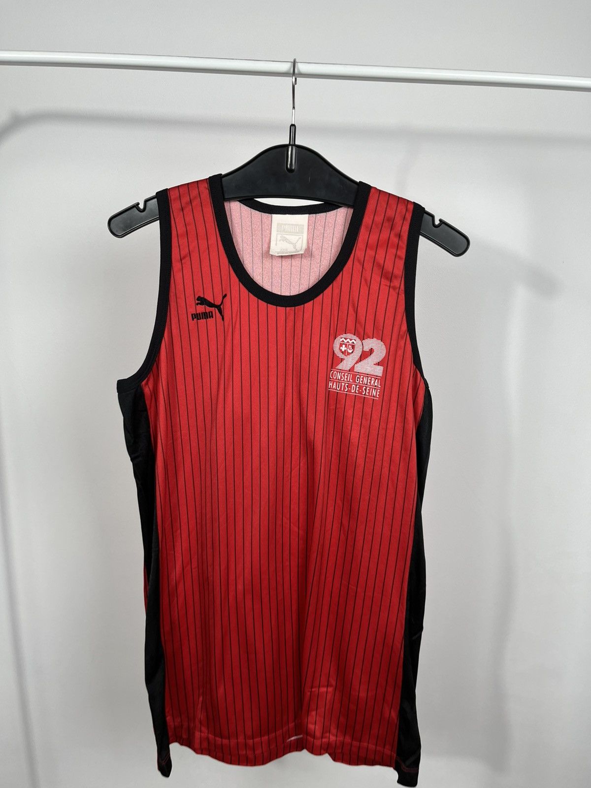 Puma Puma Vintage Tank Top Striped Made in France Jersey Shirt Size US S / EU 44-46 / 1 - 2 Thumbnail