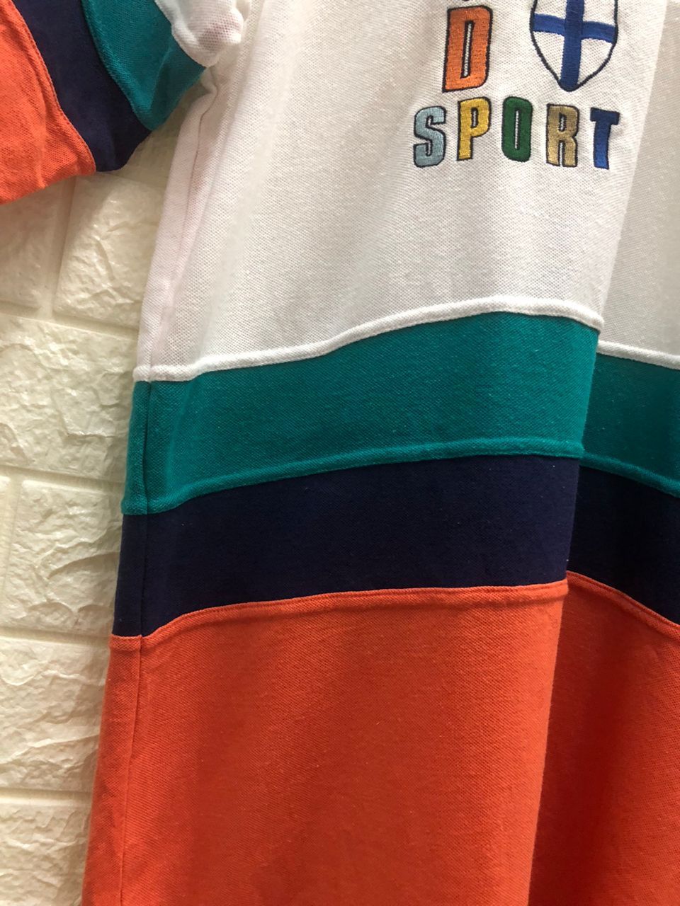 Japanese Brand Vintage Ledolno Sc Sport Zippy Polo Tee Colour Block Size US XXL / EU 58 / 5 - 12 Thumbnail