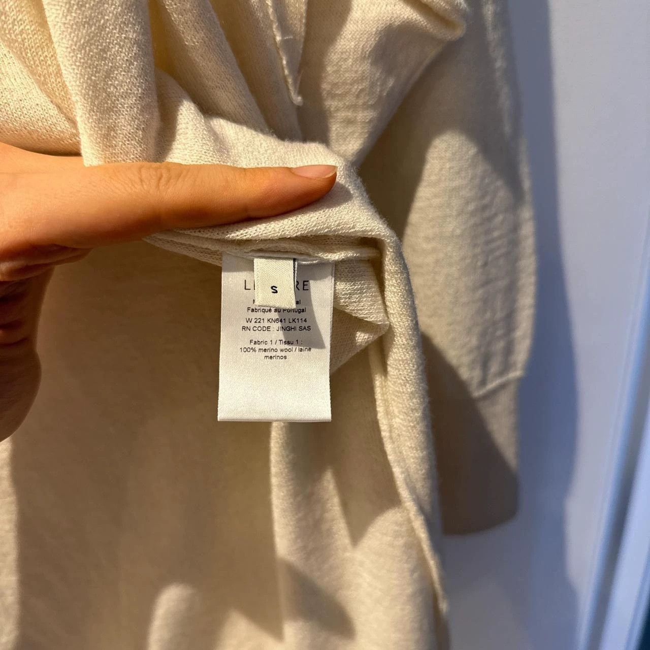Lemaire Lemaire Off-White 100% Merino Wool Knit Top 165/50 Size S / US 4 / IT 40 - 9 Thumbnail