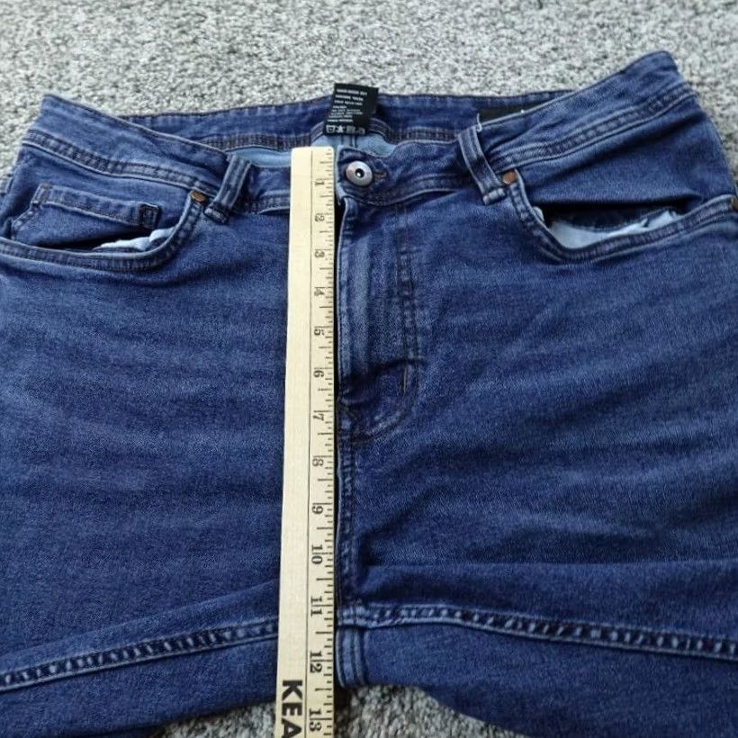 Denime The Perfect Jean NYC Jeans Mens 36X30 Dark Blue Denim Pants Athletic Stretch TPJ Jeans Mens Regular 36 Dark Blue Vintage No Size US 36 / EU 52 - 4 Thumbnail