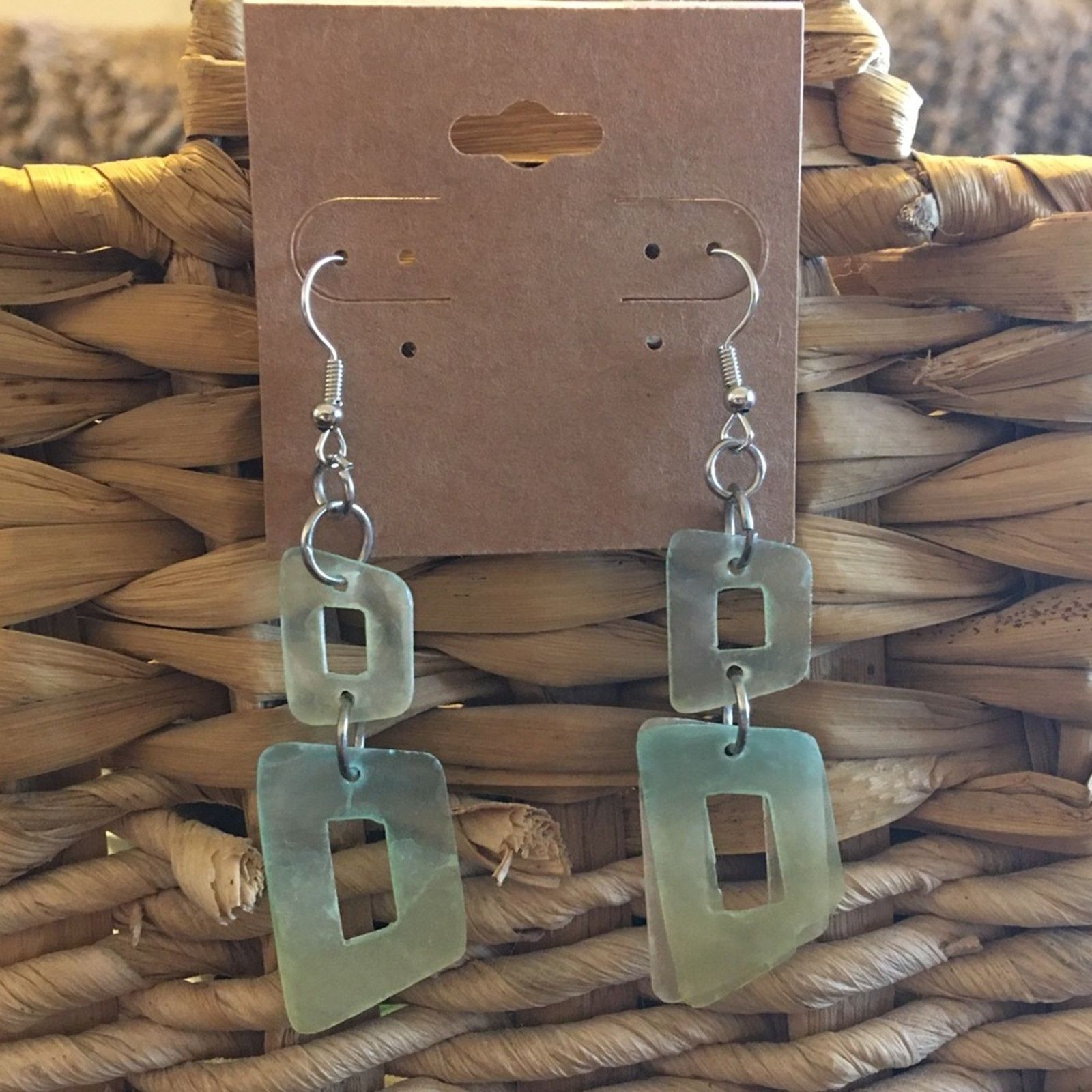 Jewelry Geometric Disc Lightweight Dangle Earrings in Silver, Women's