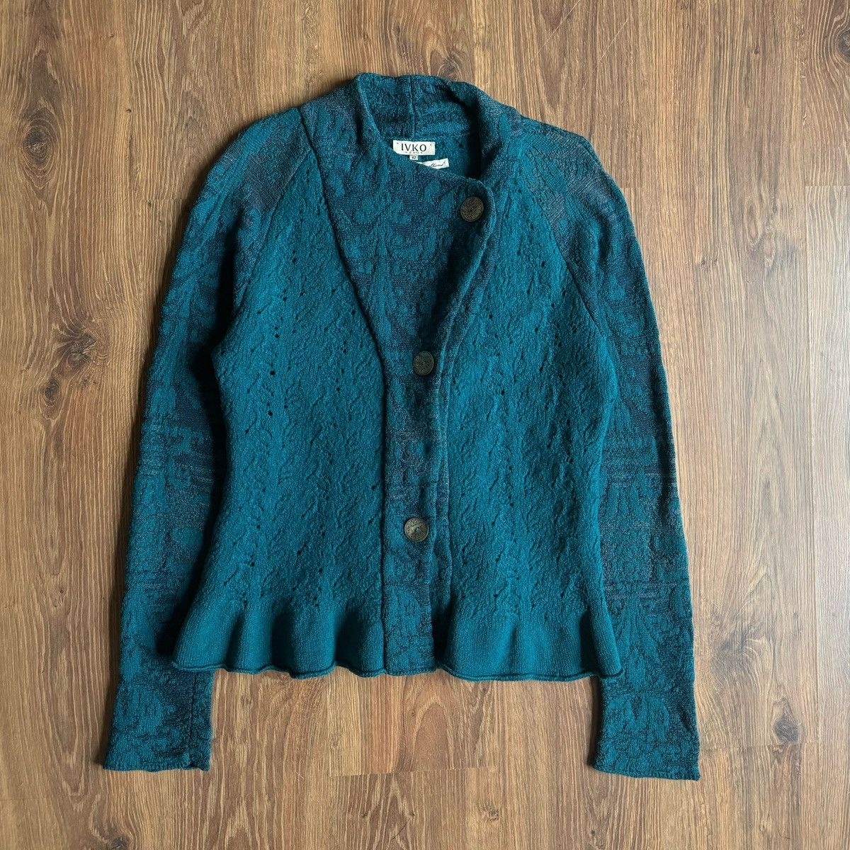 IVKO Felted Wool Jacket Cardigan Women’s Size:42