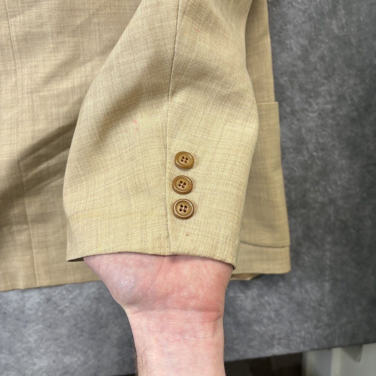 Vintage 1960s Wool Suit 70s Vintage Two Piece Suit Large Scotts US Size 42R - 14 Thumbnail