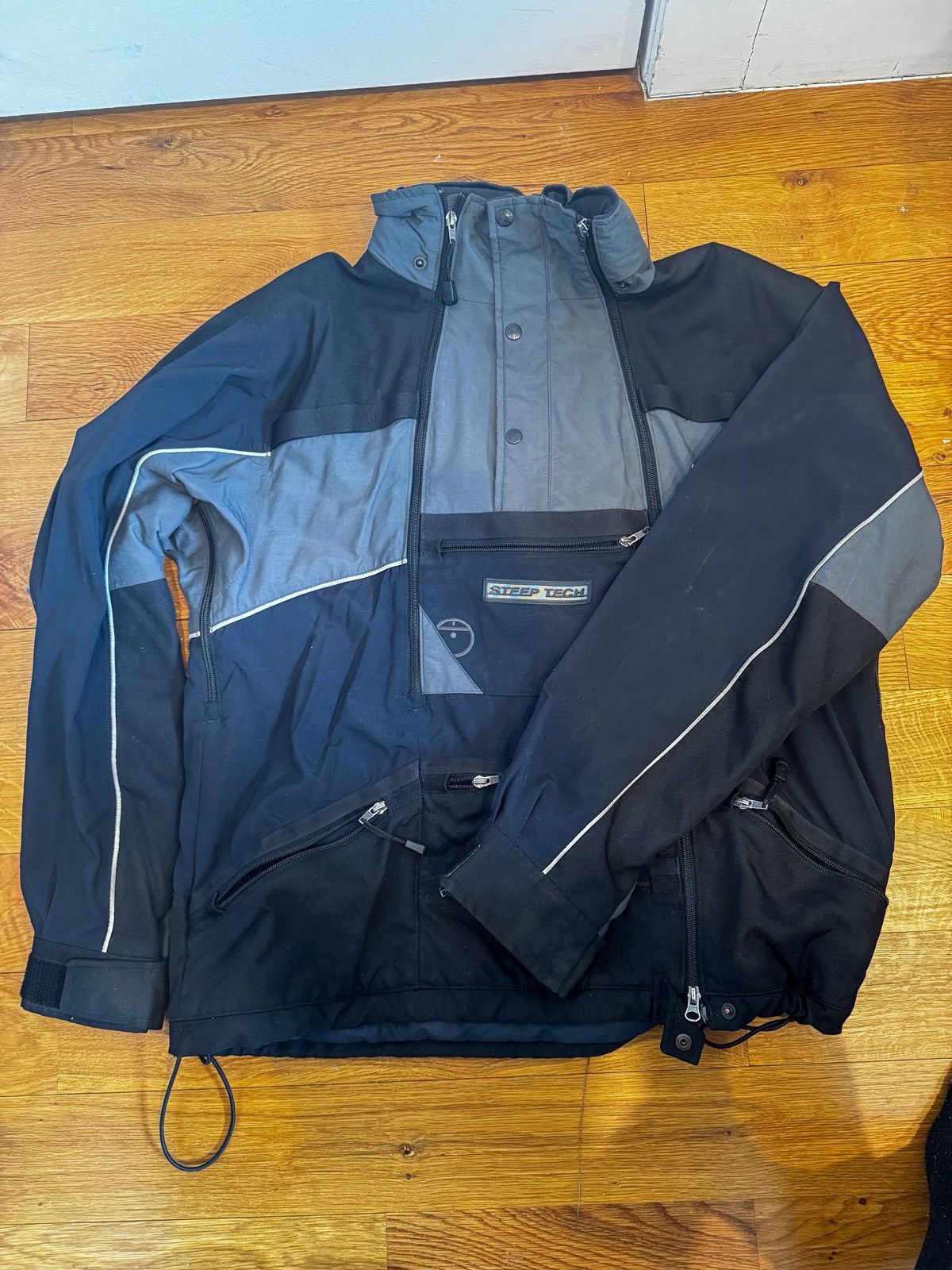 The North Face Vintage 90s TNF Streep Tech Jacket Size US XL / EU 56 / 4 - 1 Thumbnail