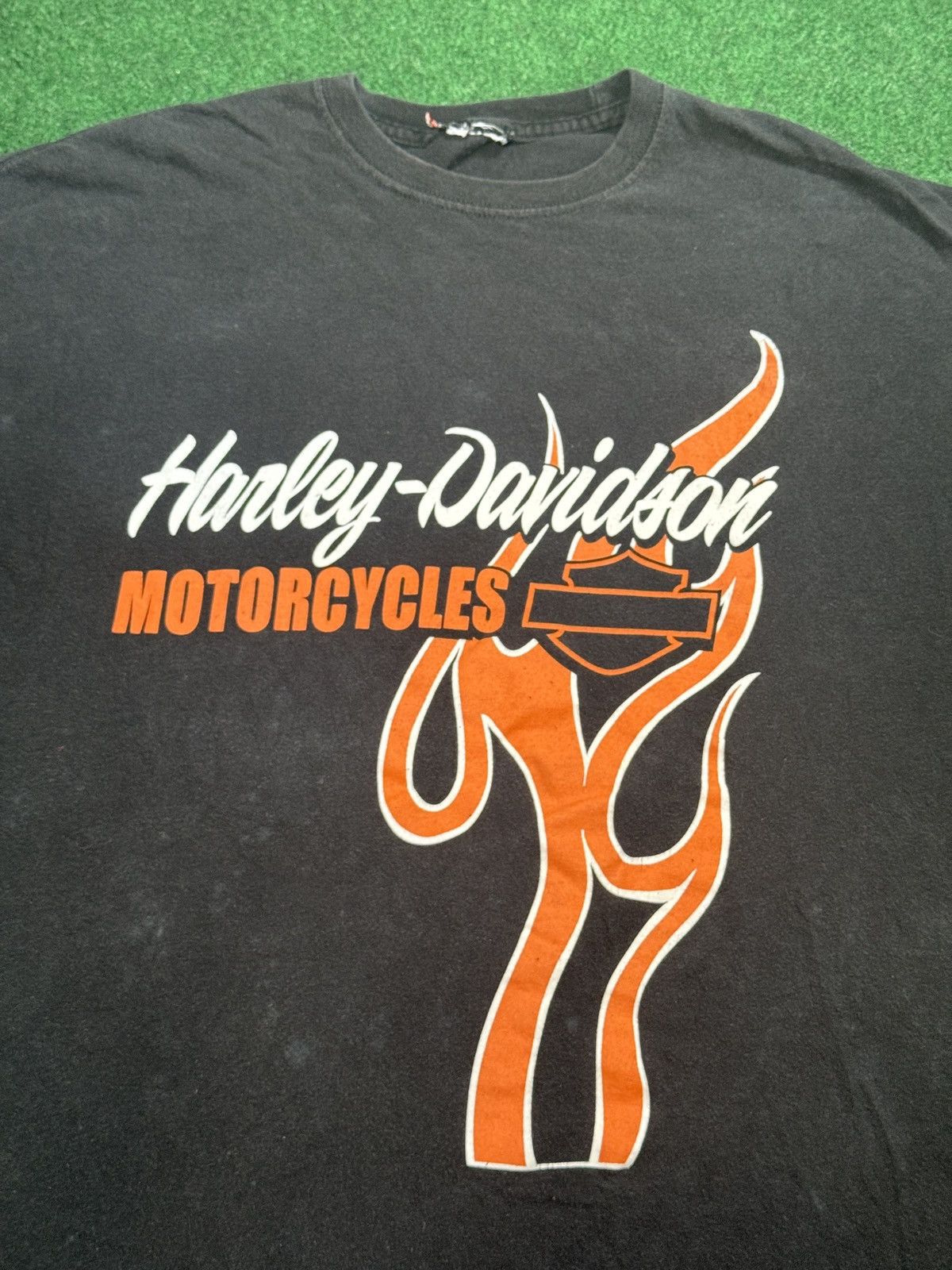 Harley Davidson Vintage Y2K Harley Davidson Flame Graphic Biker T Shirt Size US L / EU 52-54 / 3 - 2 Thumbnail