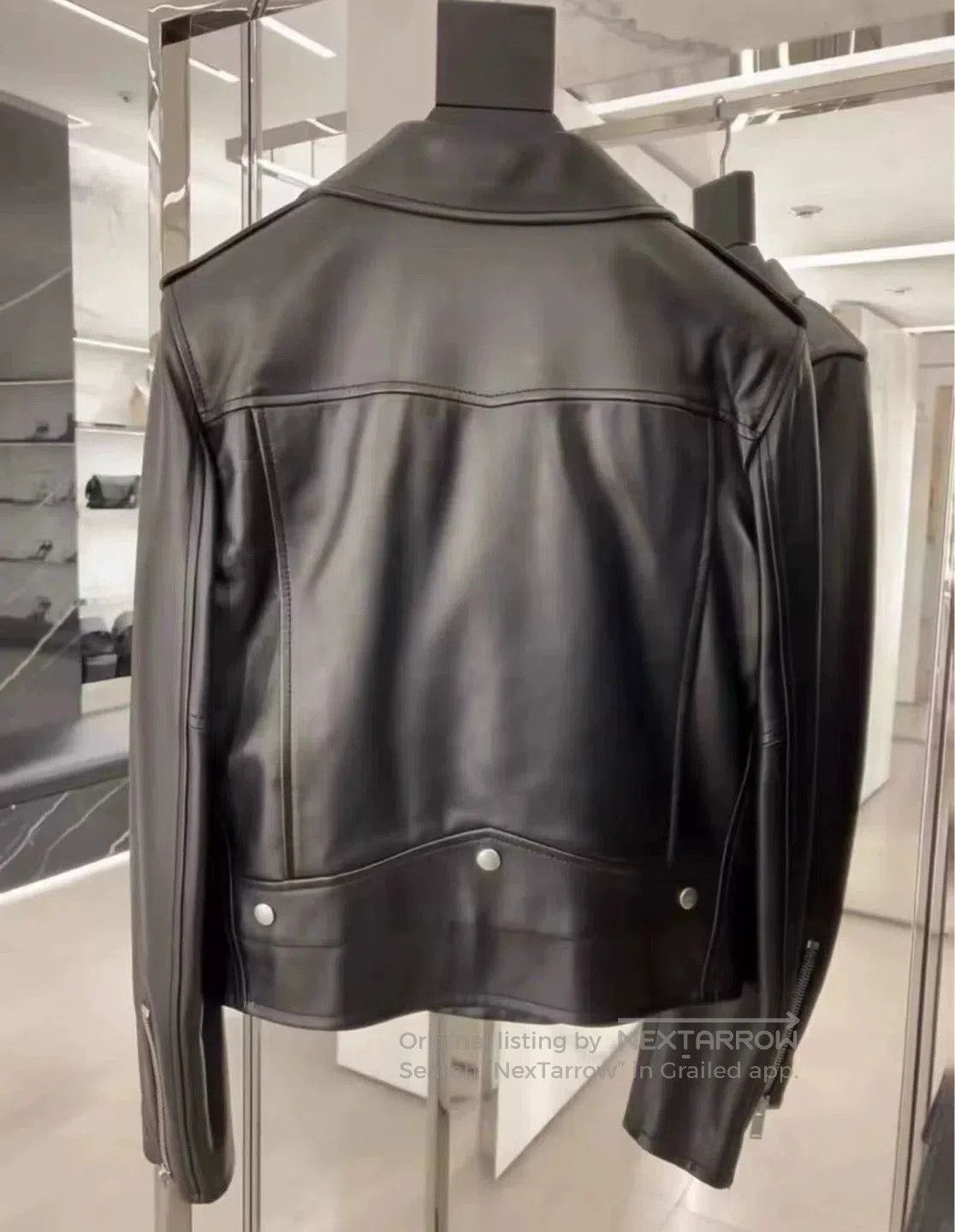 Yves Saint Laurent YSL Classic Black Biker Leather Jacket. Size S / US 4 / IT 40 - 7 Thumbnail