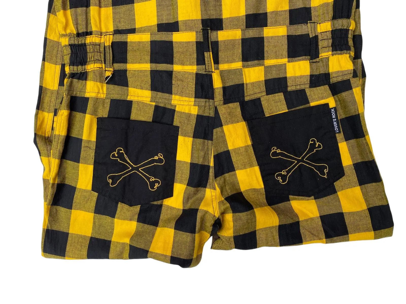 Japanese Brand Vtg Super Lover Rock Overalls -Yellow/Black Size US 39 - 5 Thumbnail