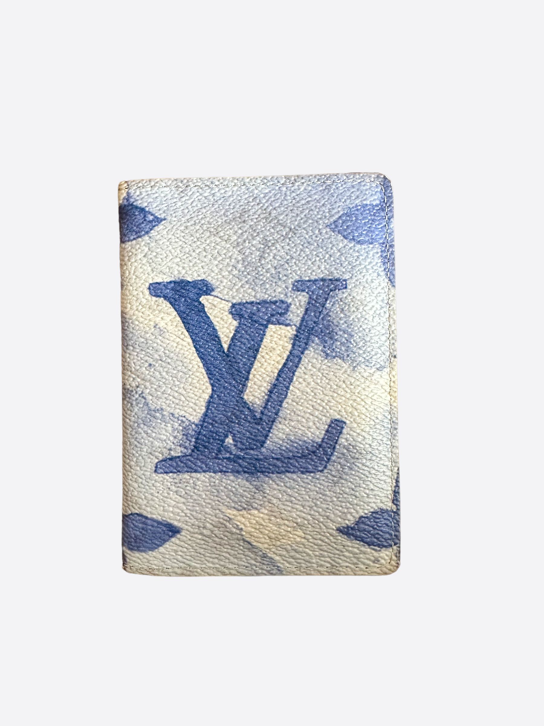 image of Louis Vuitton Blue Watercolor Monogram Pocket Organizer, Men's