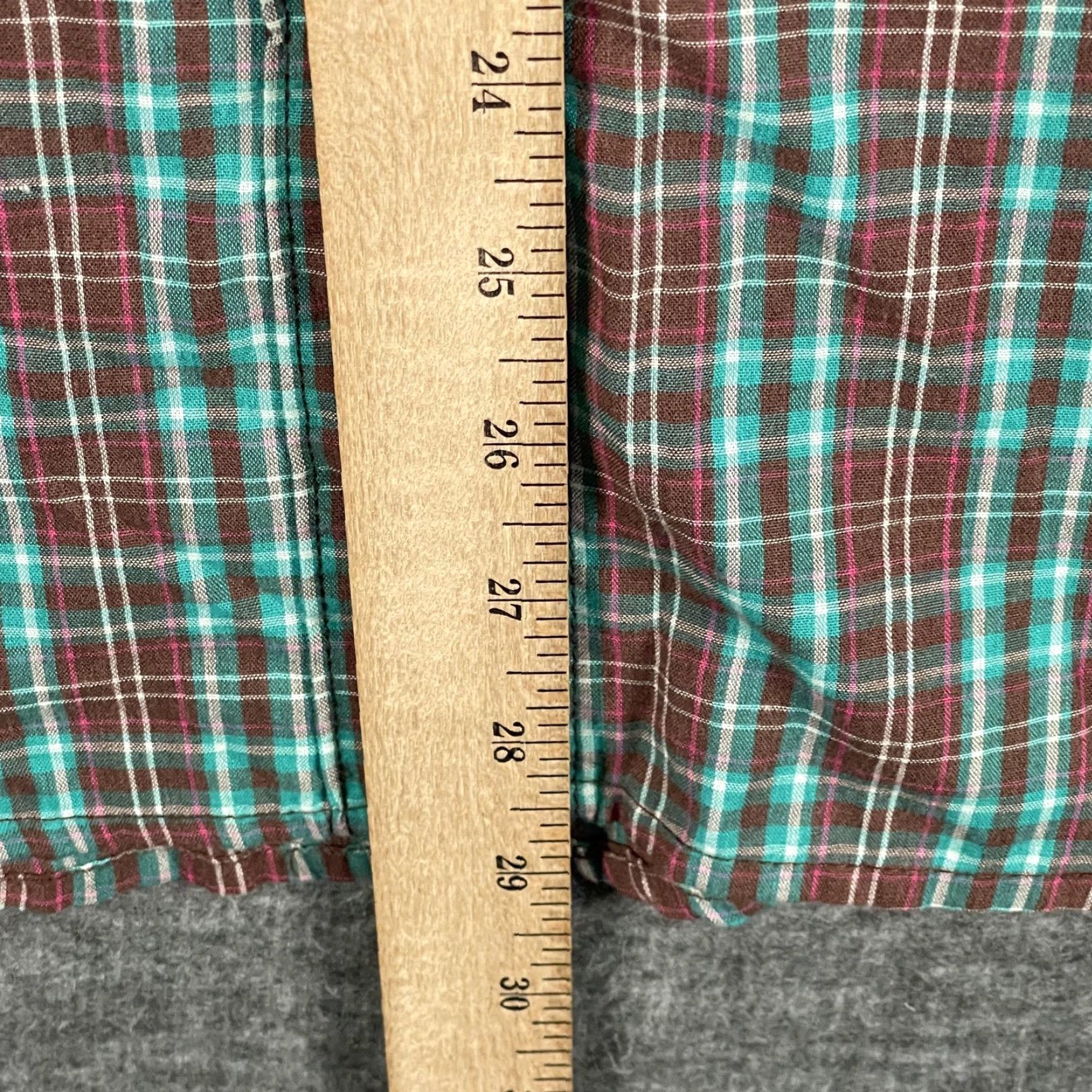 Wrangler VINTAGE Wrangler Shirt Womens 2XL Blue Brown Plaid Western Pearl Snap Long Sleeve Cowboy Size XXL / US 16-18 / IT 52-54 - 8 Thumbnail