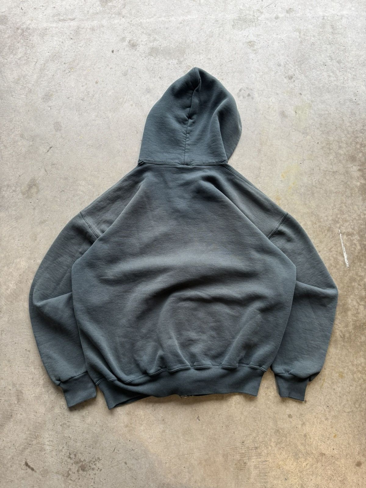 Akimbo Club × Russell Athletic × Vintage Vintage 90s Russell Athletic Faded Green Zip Up Hoodie Size US XL / EU 56 / 4 - 4 Thumbnail