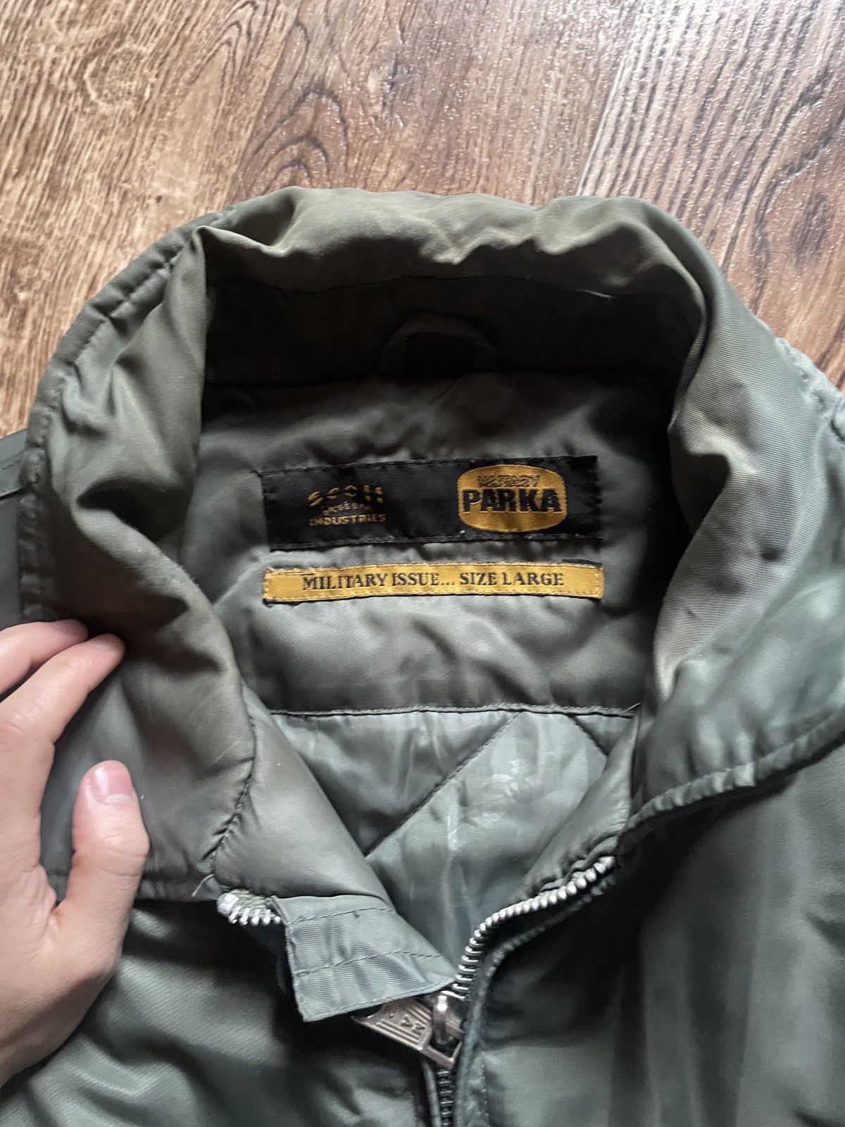 Vintage 90s Vintage MA1 Nylon Bomber Flyers Jacket Military Size US L / EU 52-54 / 3 - 9 Thumbnail