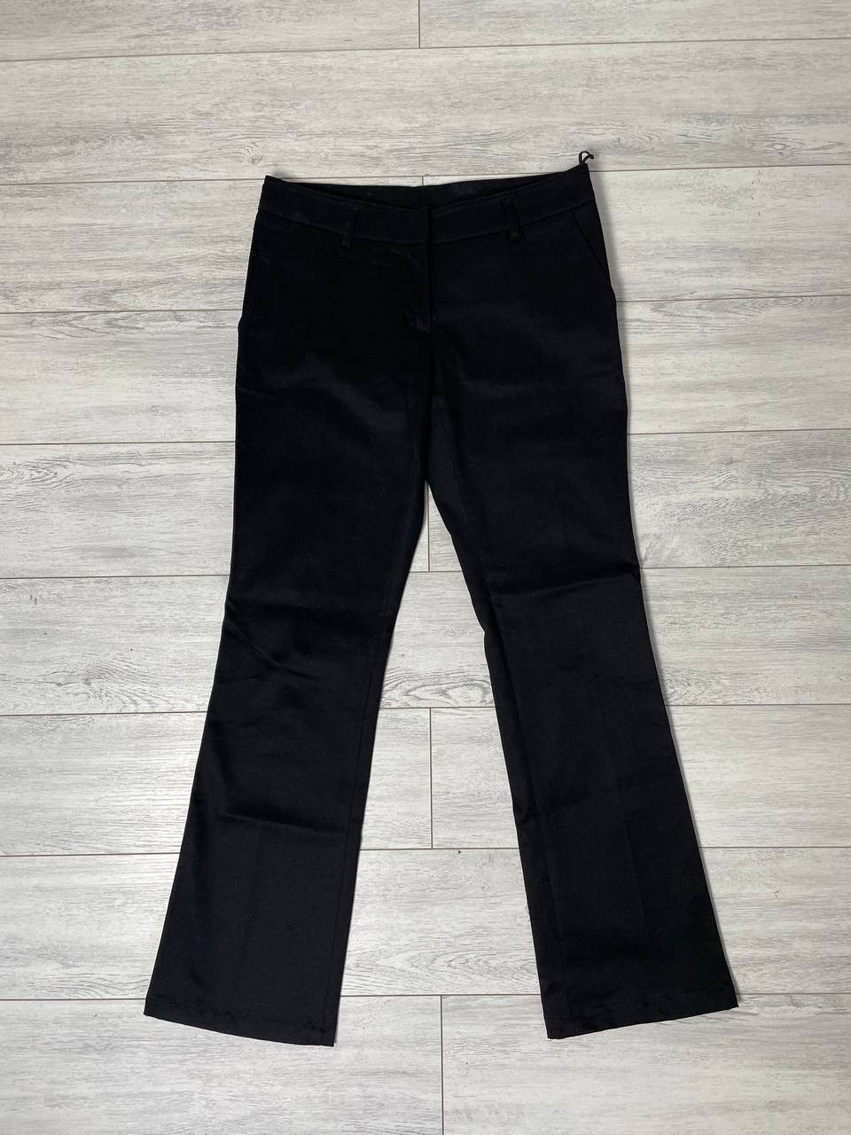 Prada Prada Black ( Tab Leather )bell-bottom Old money style Size US 36 / EU 52 - 13 Thumbnail