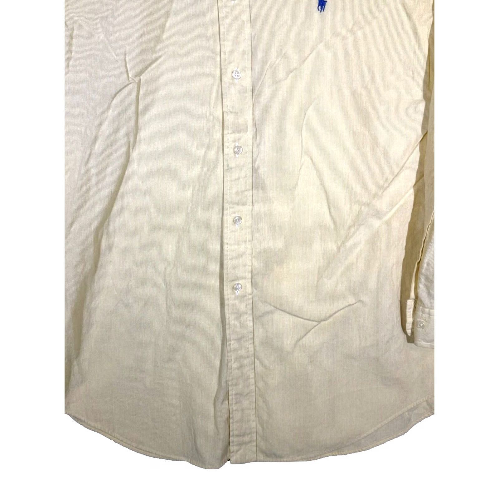 Ralph Lauren Ralph Lauren Yarmouth Dress Shirt Men’s 17 34/35 Yellow Striped Cotton Classic Shirt Size 46R - 6 Thumbnail