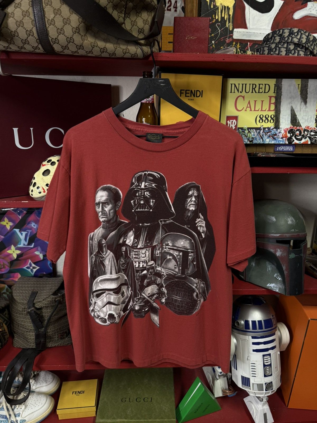 Vintage Vintage 90’s Star Wars Movie Darth Vader Tee Shirt Large Size US L / EU 52-54 / 3 - 6 Thumbnail