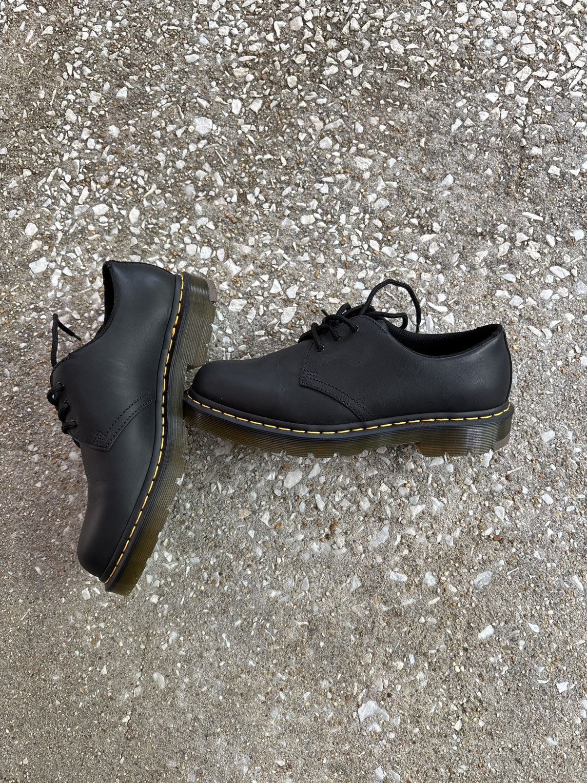 Dr. Martens Black Dr. Martens 1461 Slip Resistant Matte Black Leather Size US 10 / EU 43 - 2 Thumbnail