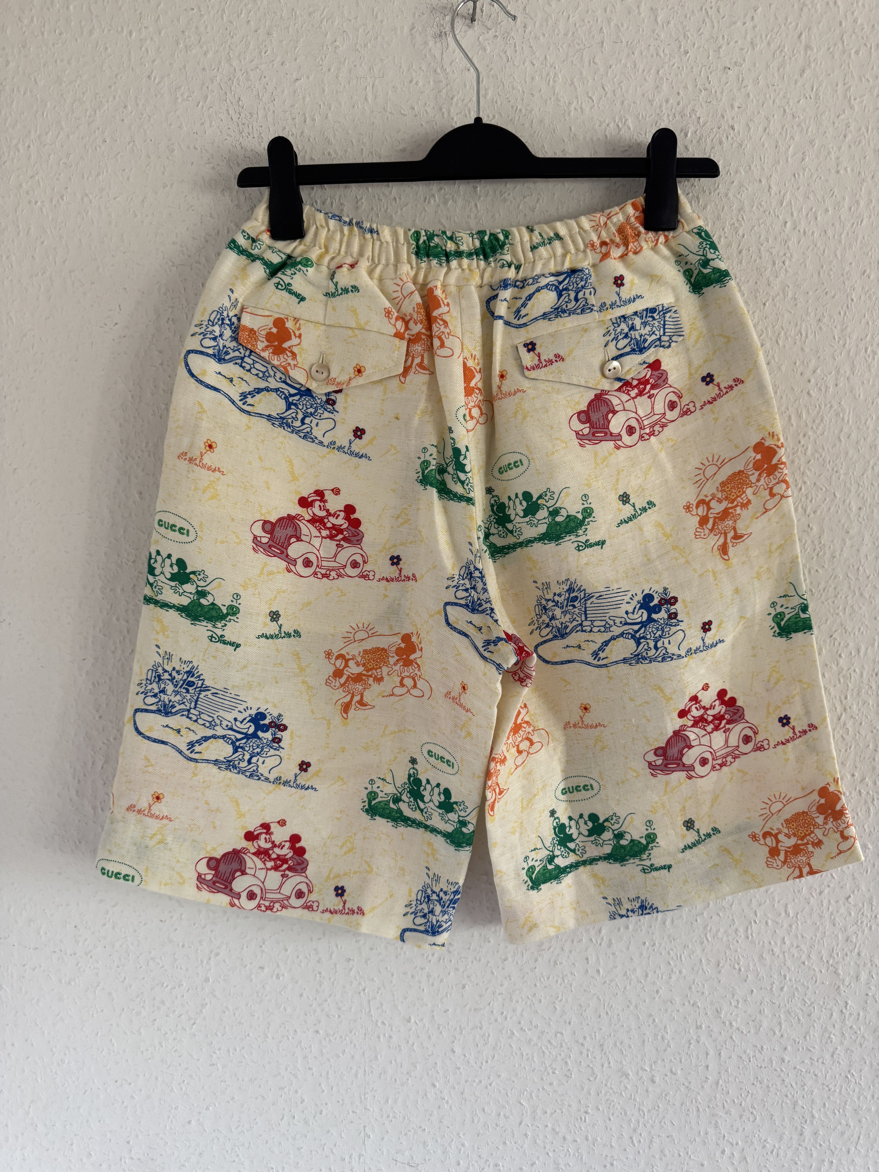 Disney × Gucci Linen Mickey Shorts Size US 30 / EU 46 - 9 Thumbnail